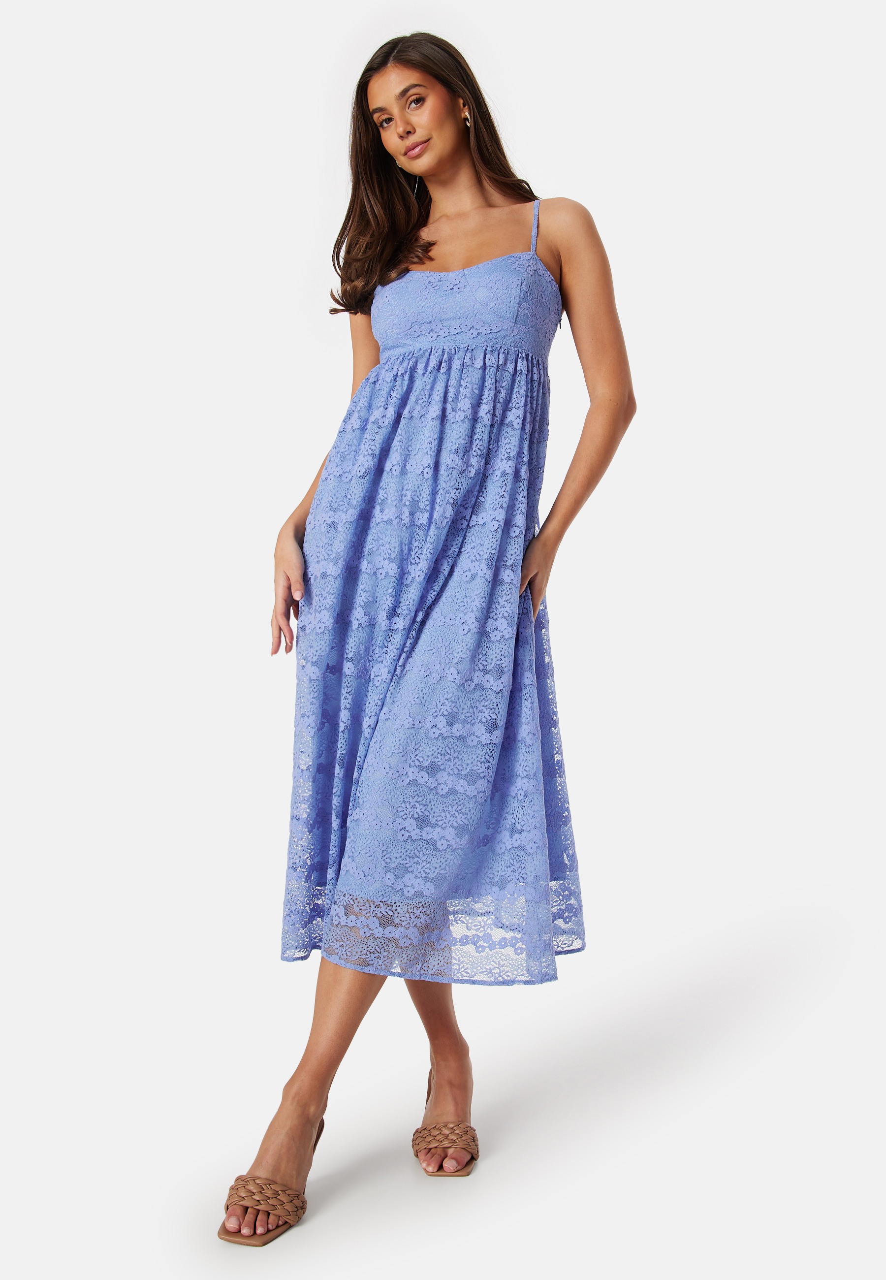 Lace Strap Midi Dress 2