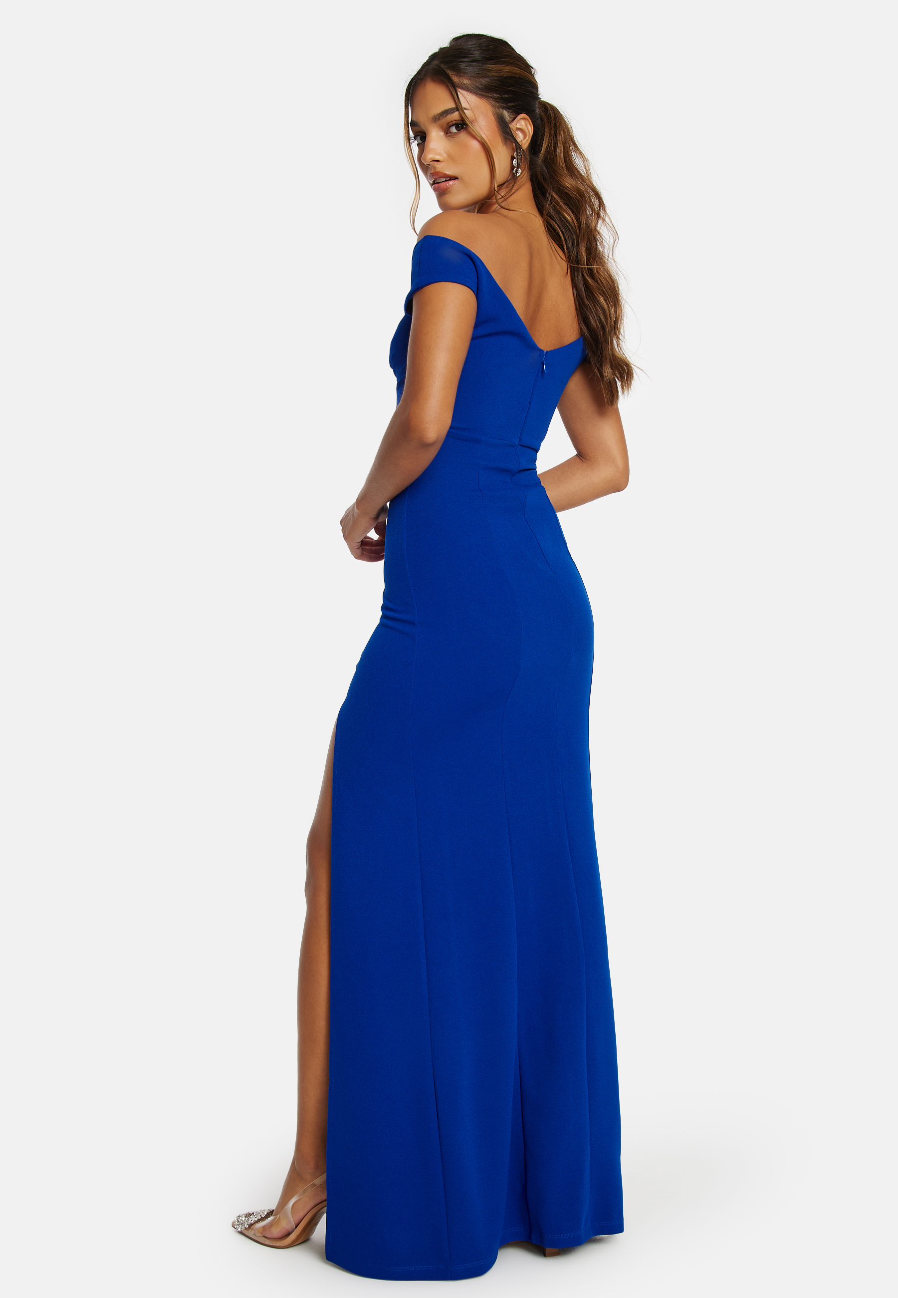 Twist Off Shoulder Gown 2