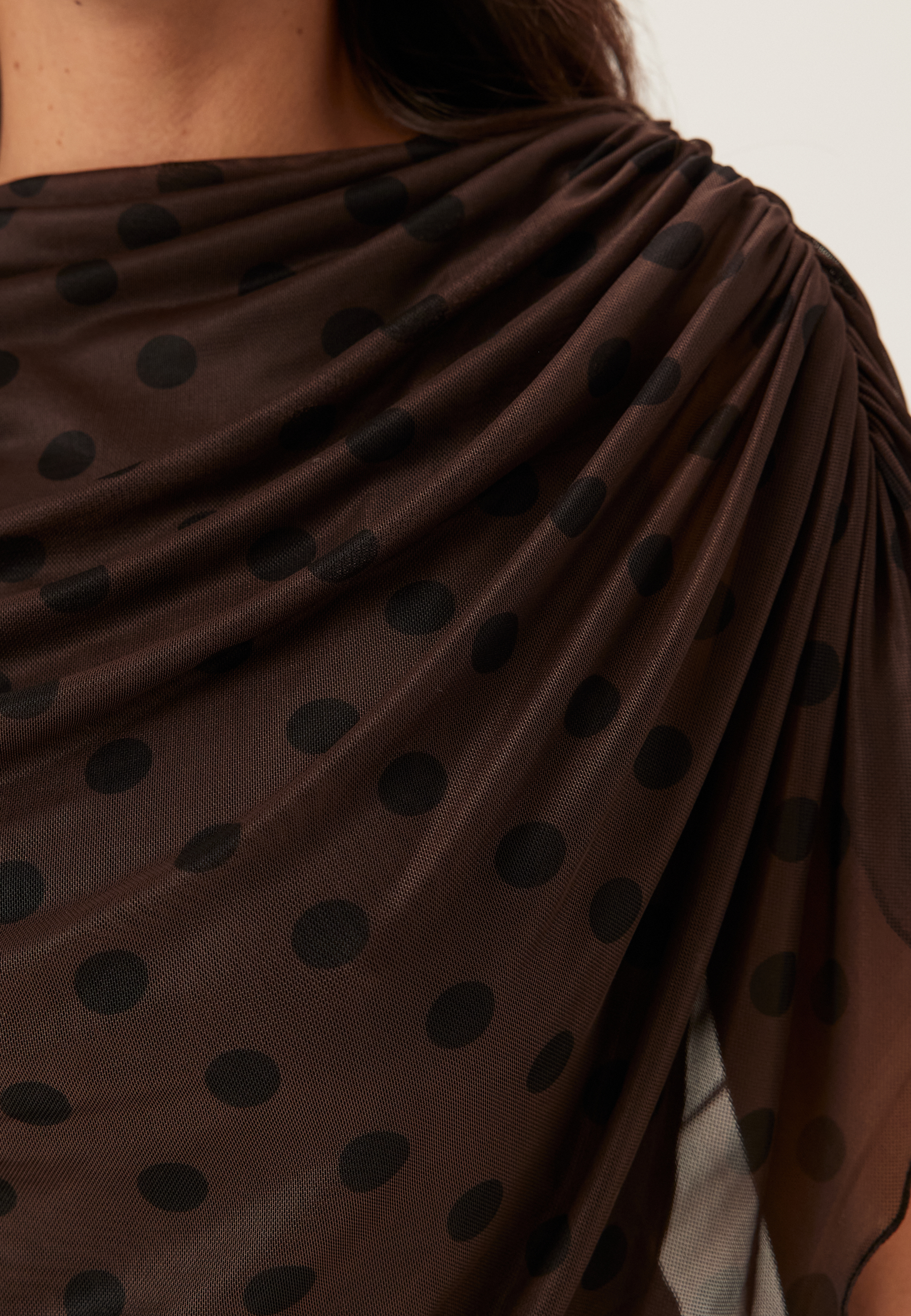 Cape Mesh Ankle Dress 3
