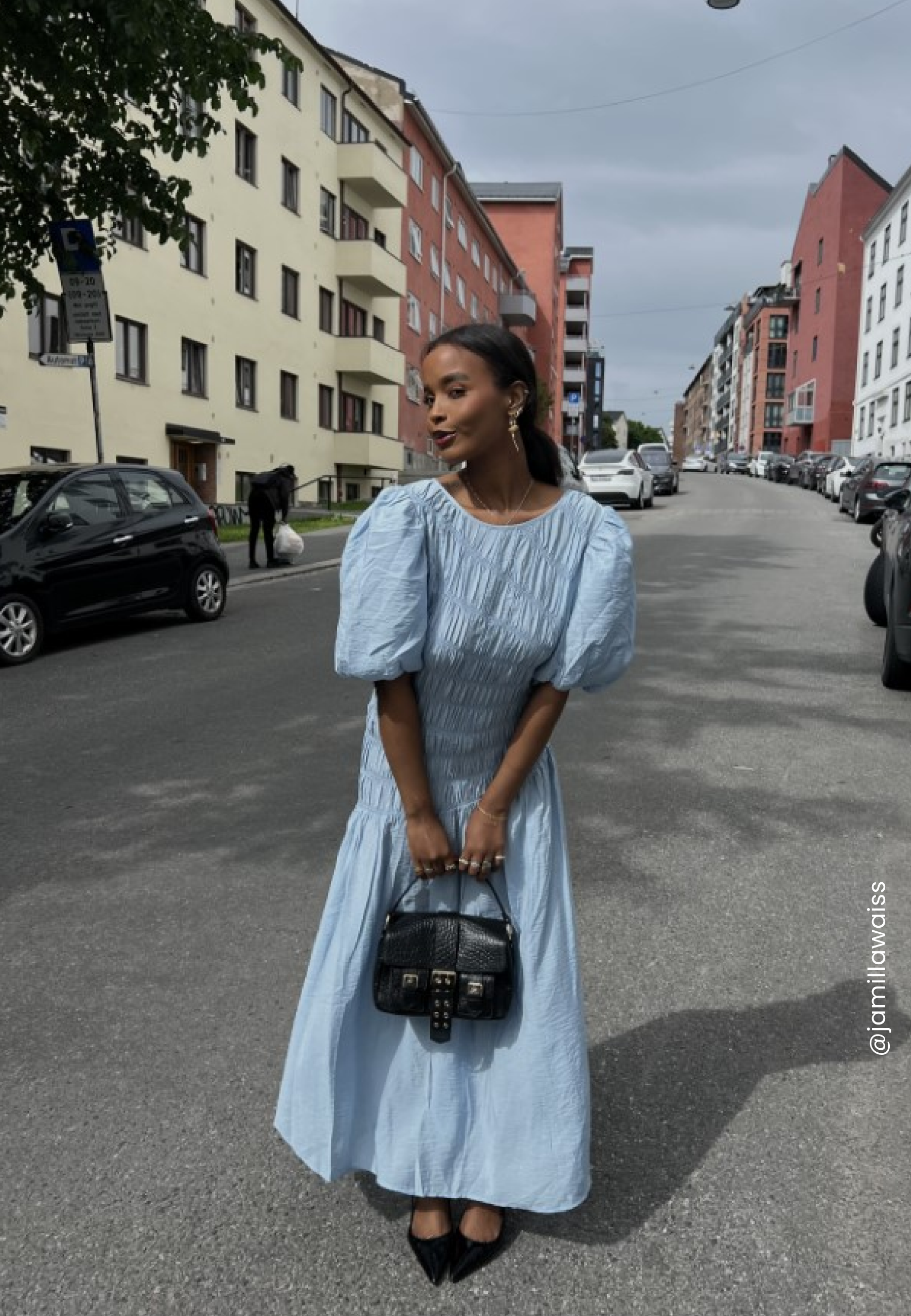 CC Puff Sleeve Smock Dress