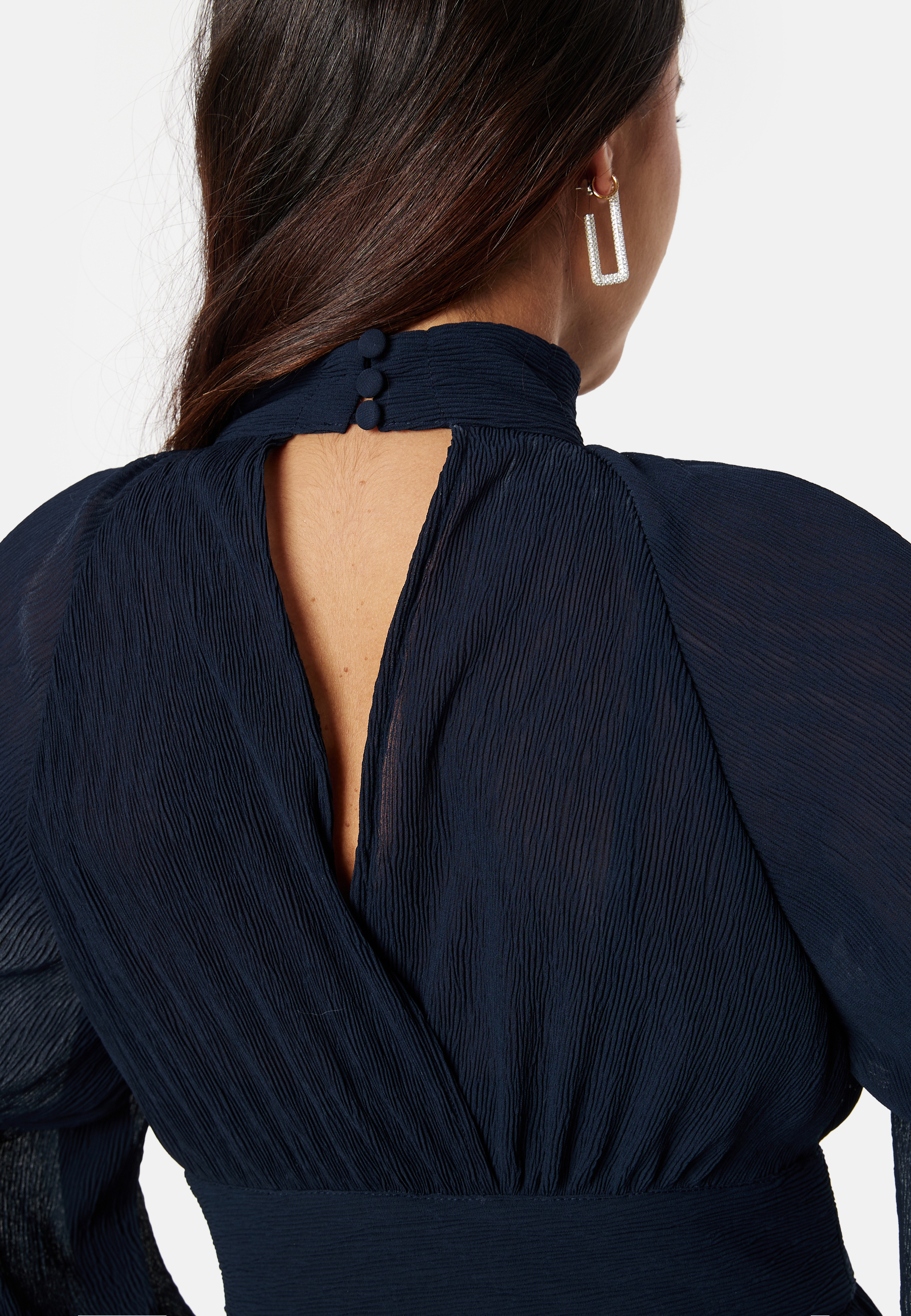 Structured high neck midi dress 3