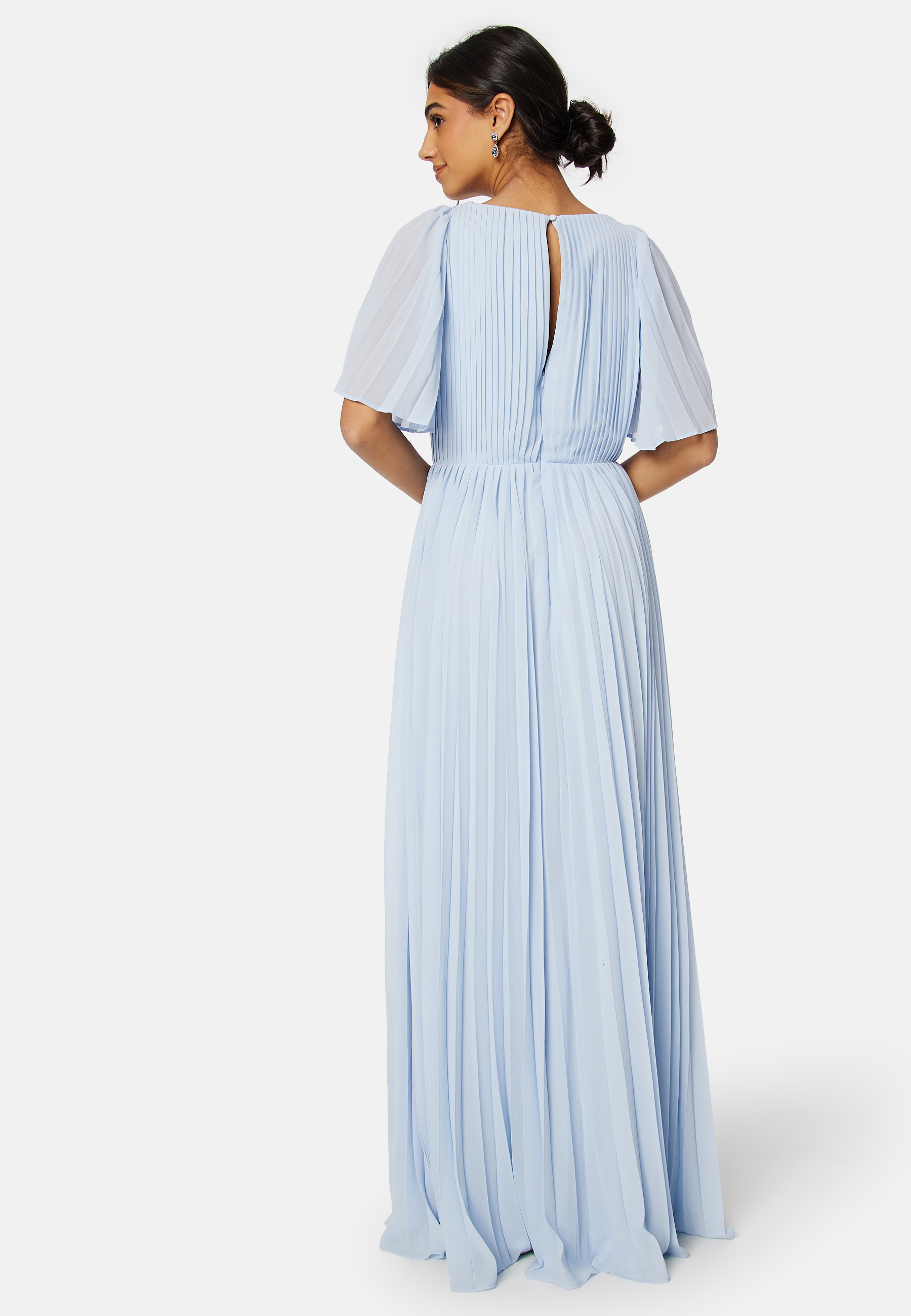 Pleated Slit Gown 2