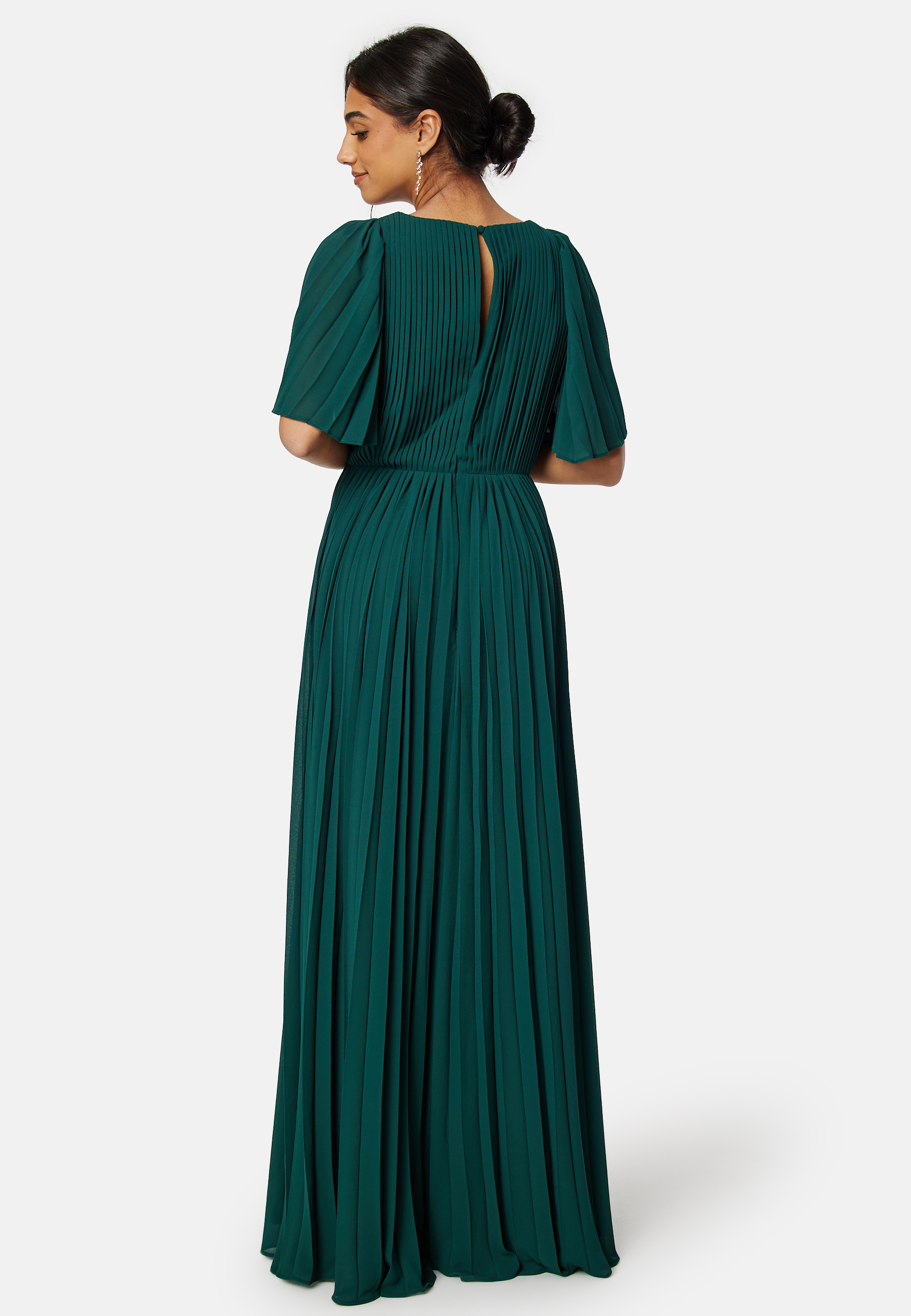 Pleated Slit Gown 4