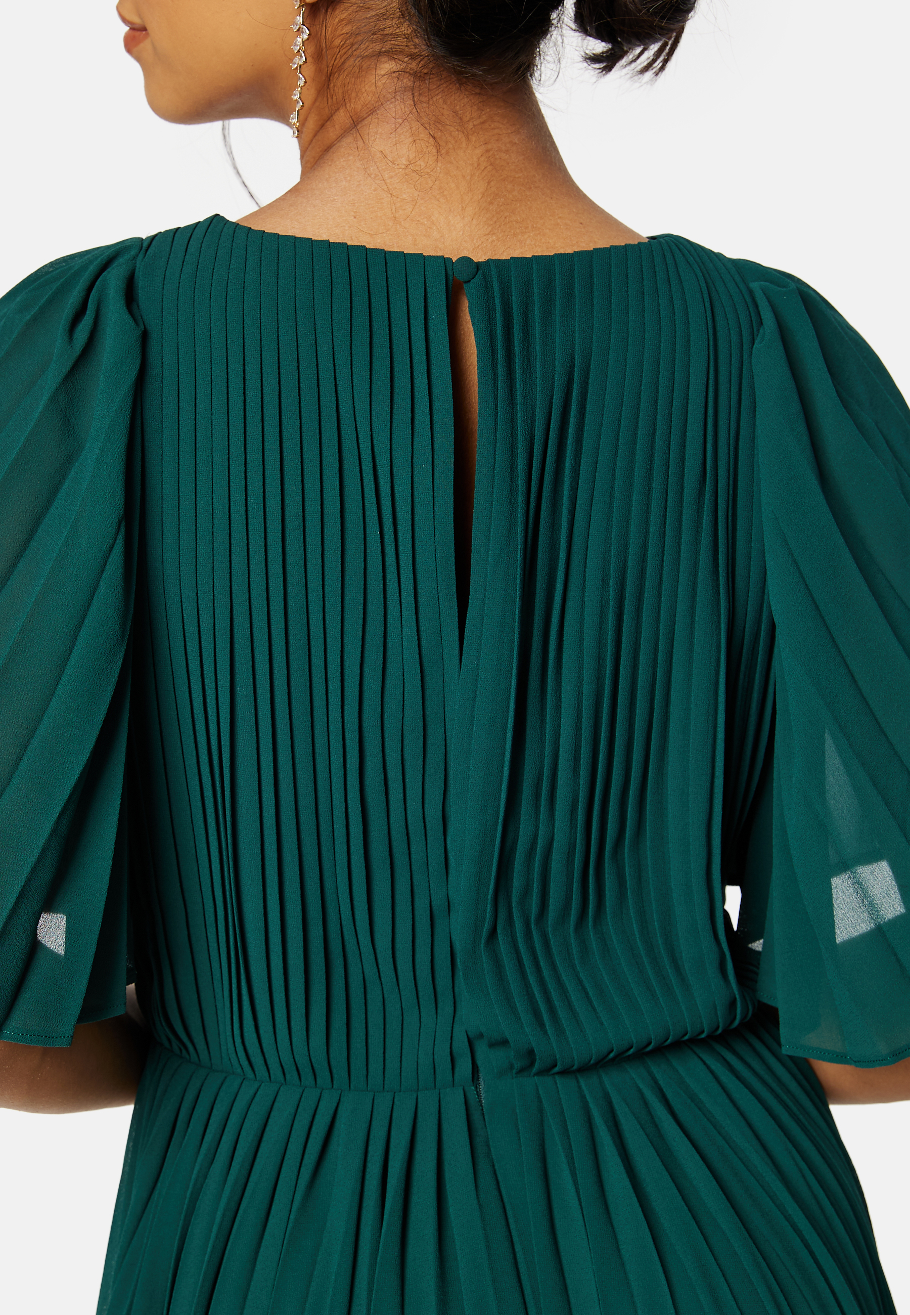Pleated Slit Gown 5