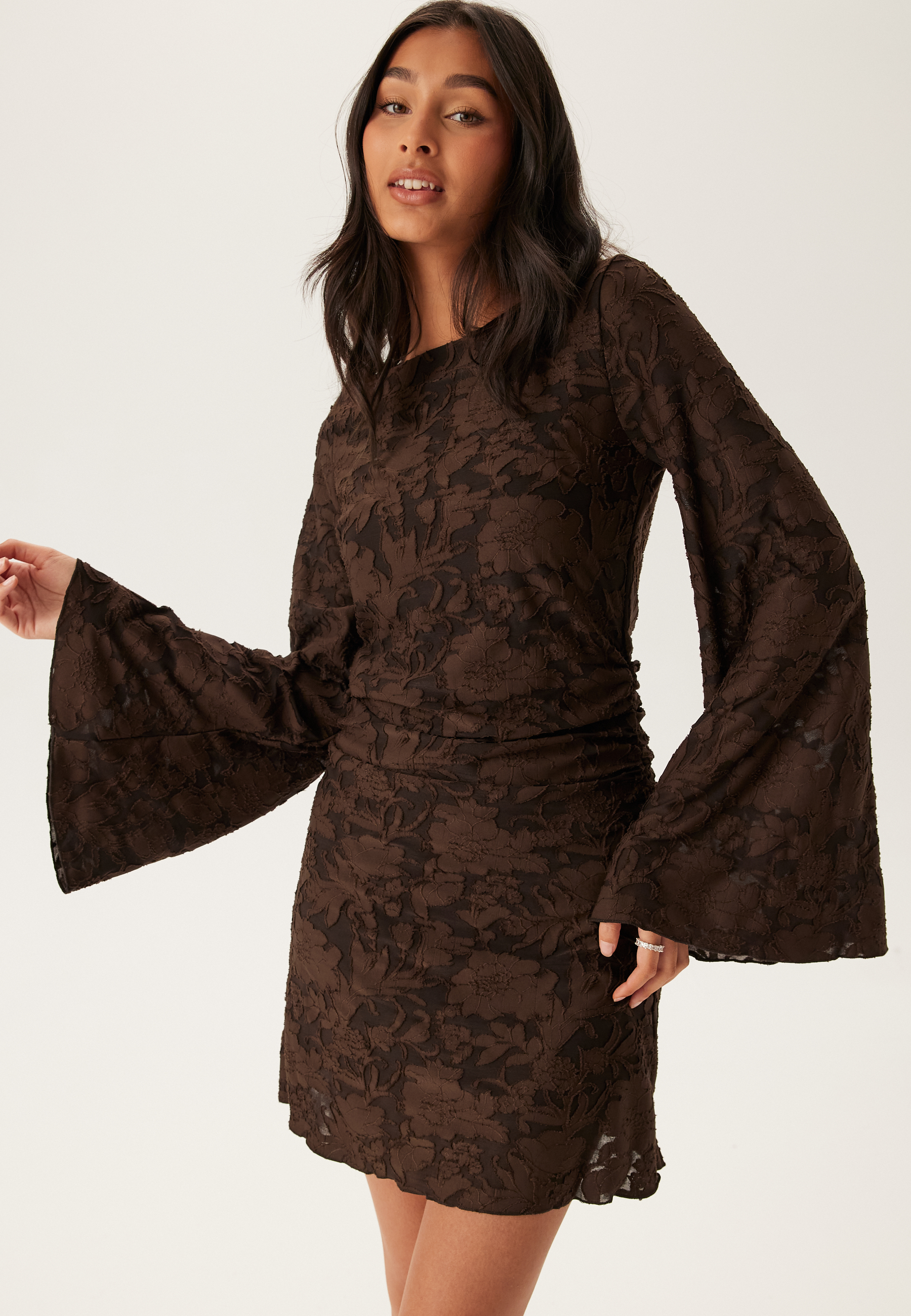 Jacquard Stretch Short Dress