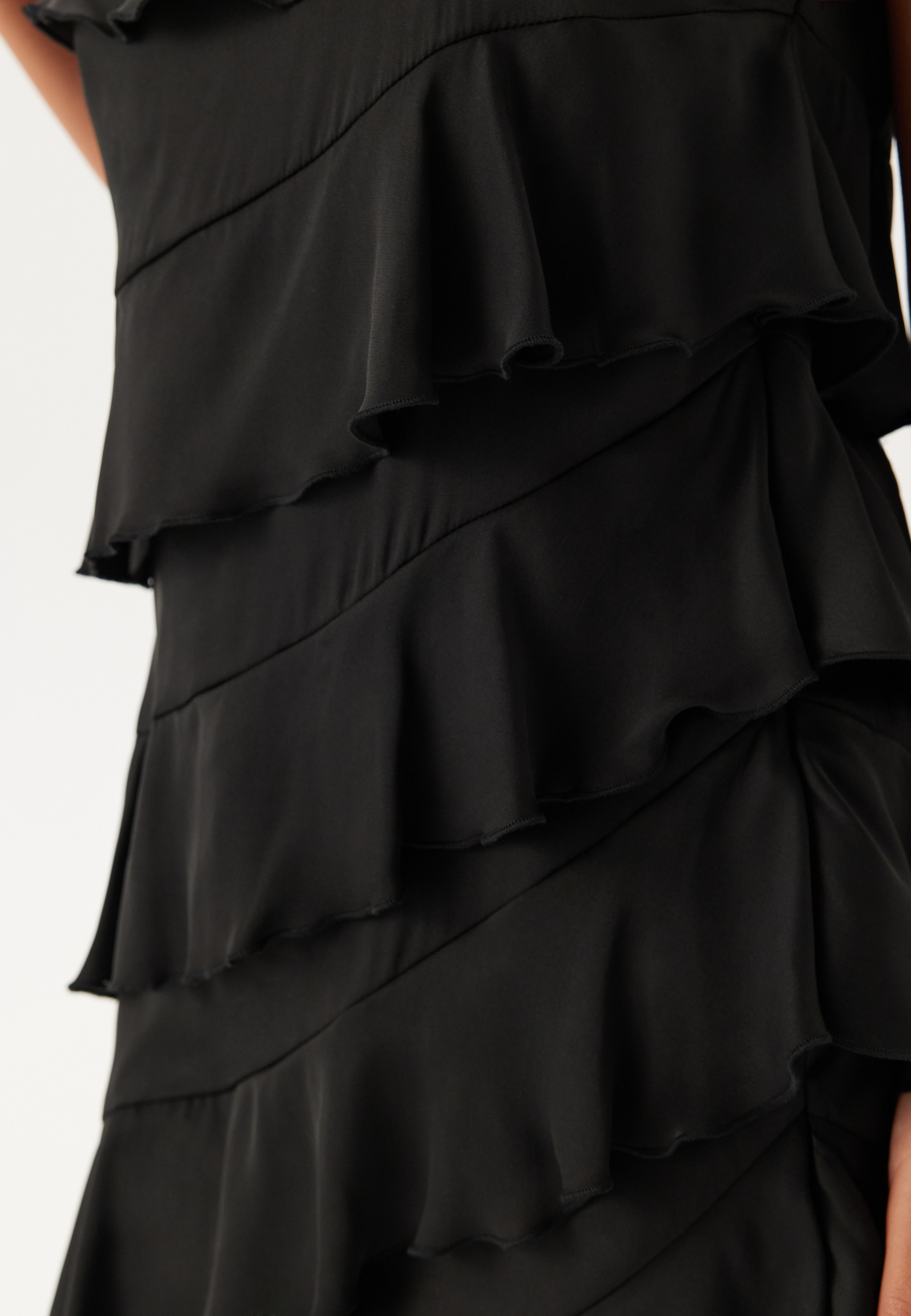 One shoulder Short Frill Dress 2