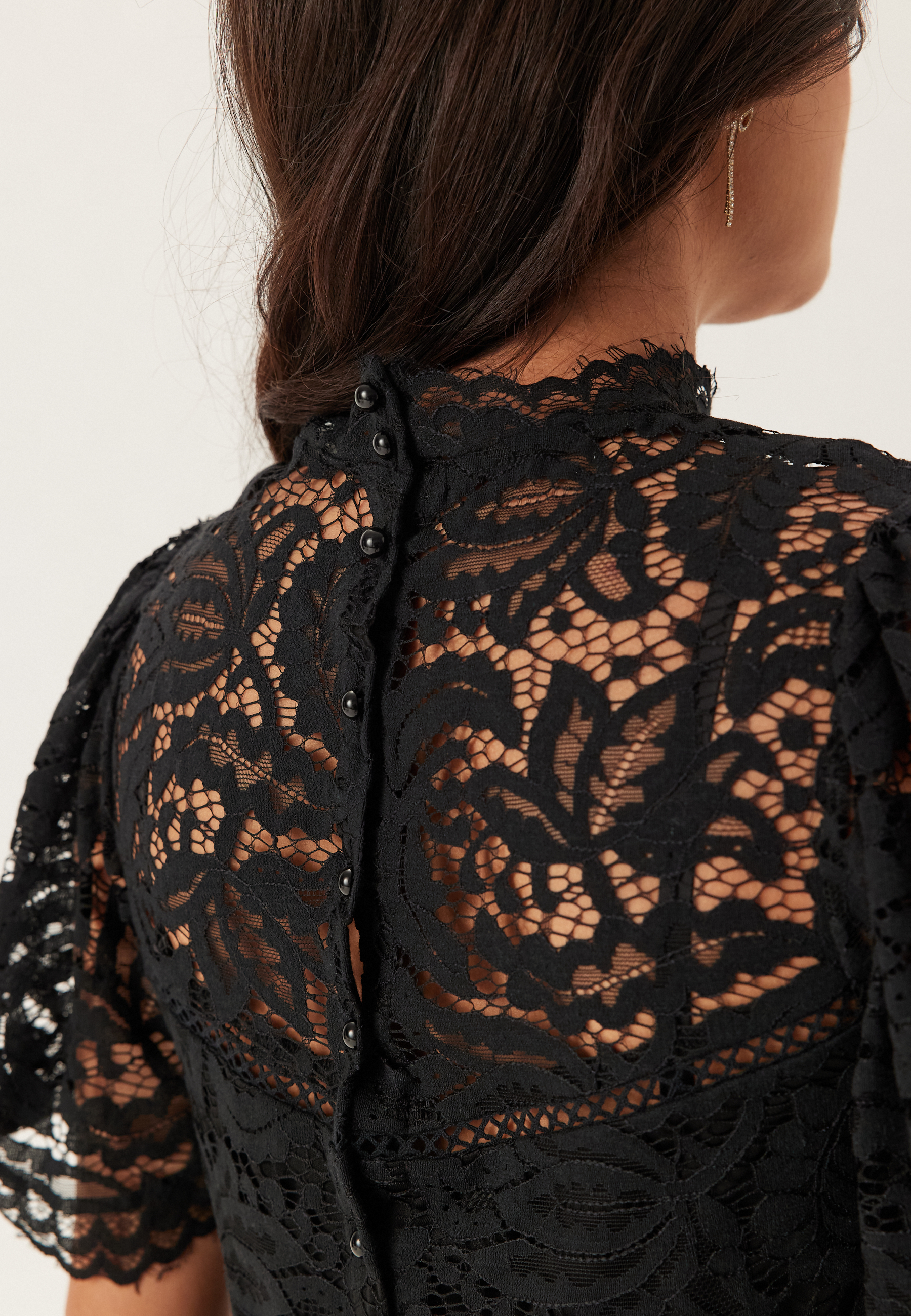 Peplum Cotton Lace Blouse 3