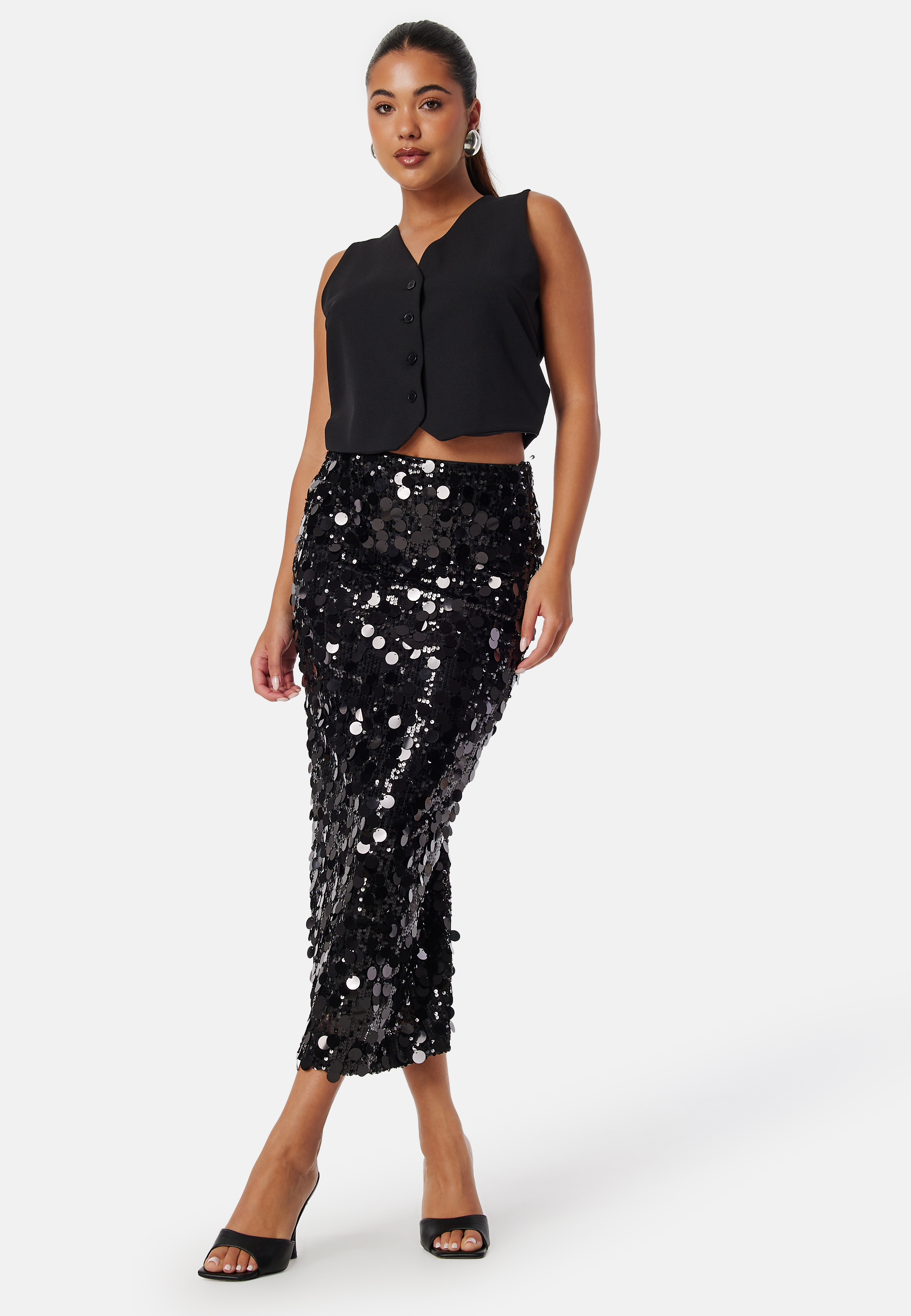 Sequin Ankle Skirt 2