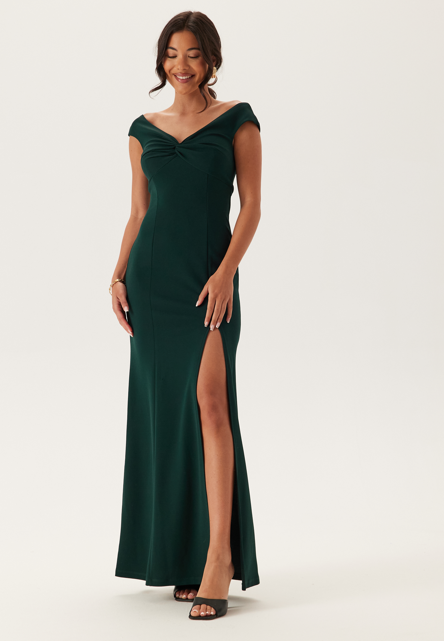 Twist Off Shoulder Gown 2