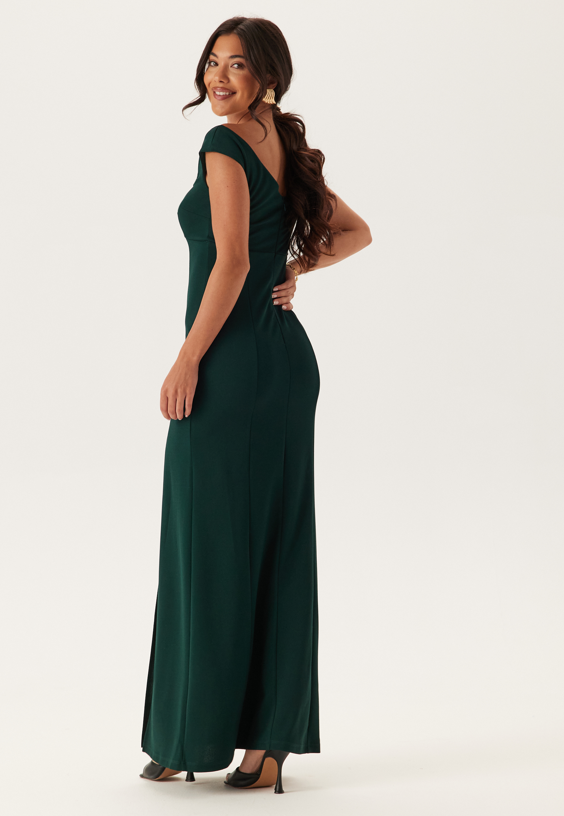Twist Off Shoulder Gown 3