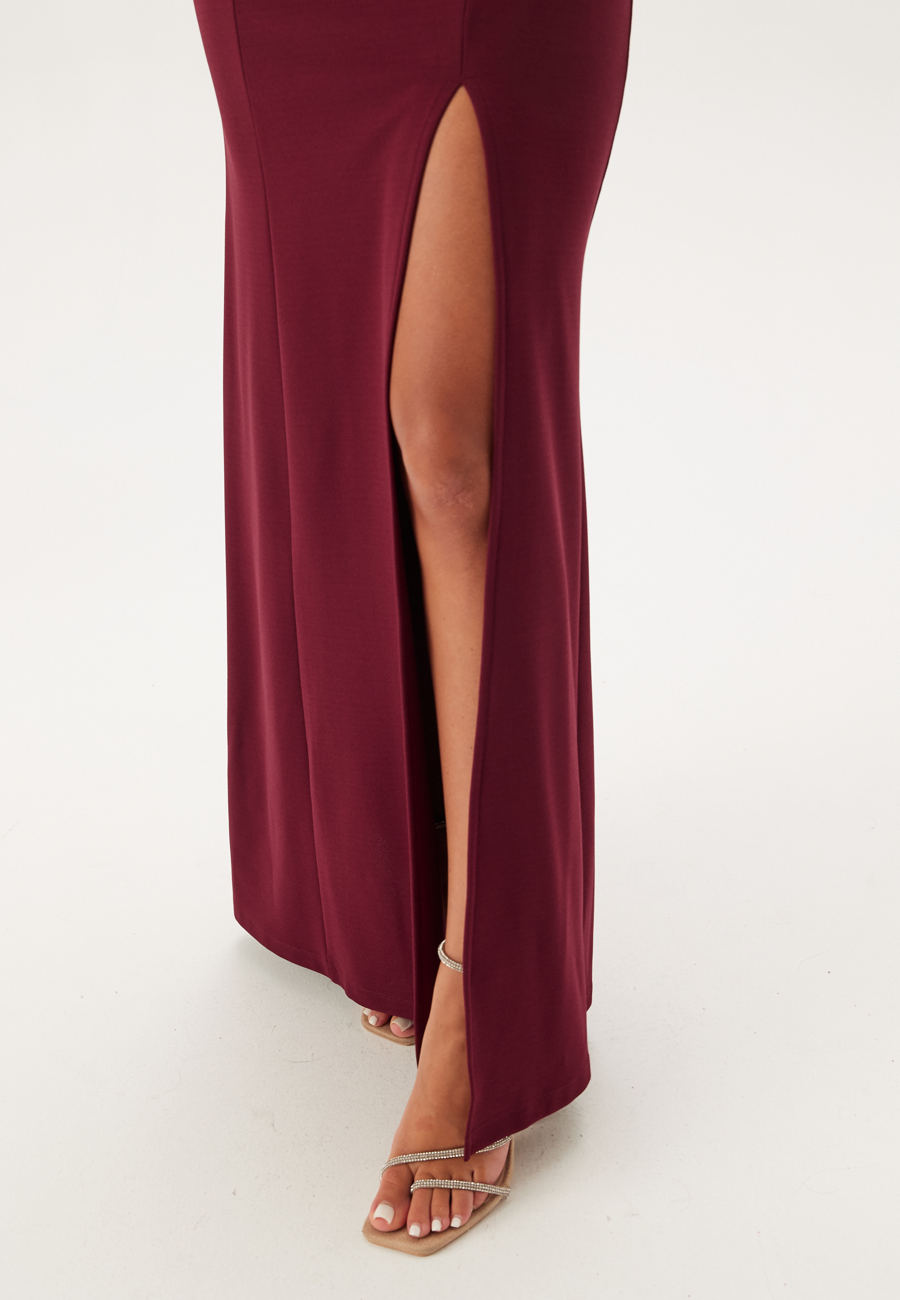 Twist Off Shoulder Gown 2