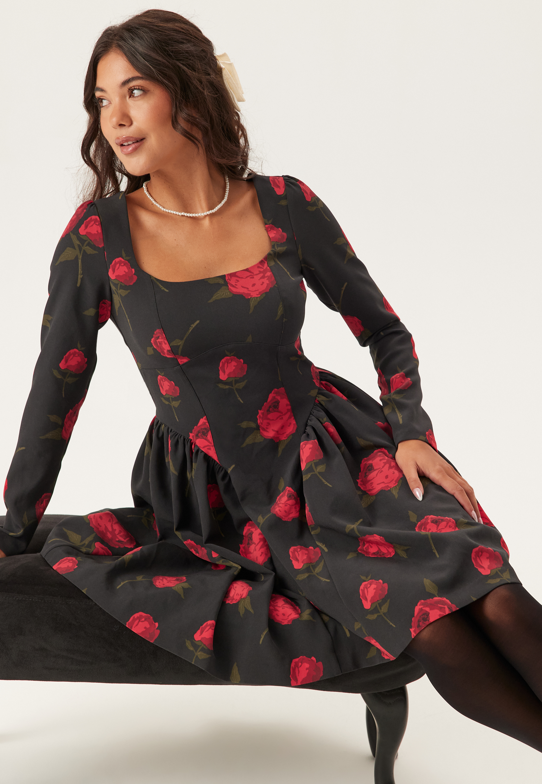 Wine-red/Patterned