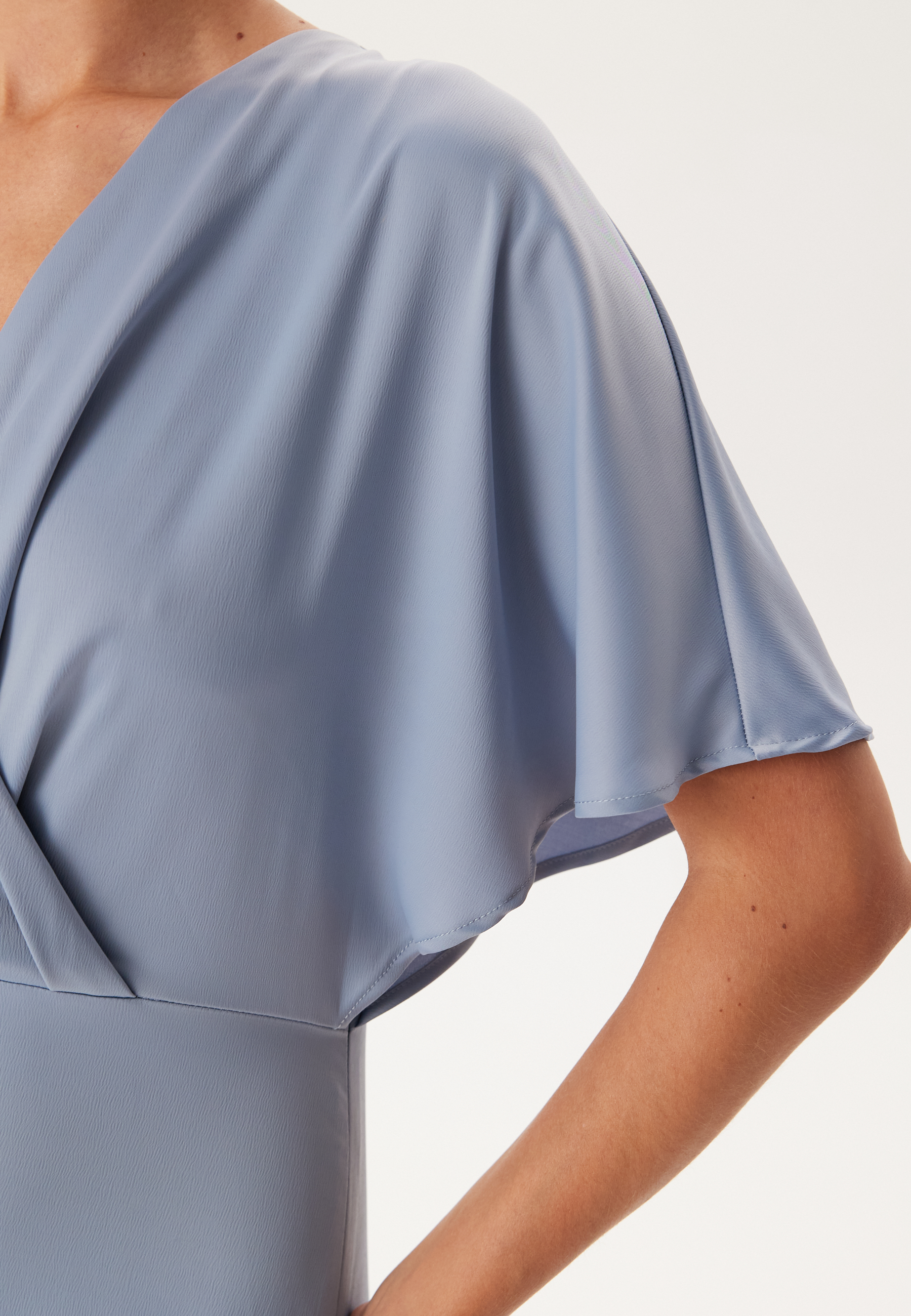 Wrap Satin Midi Dress 3
