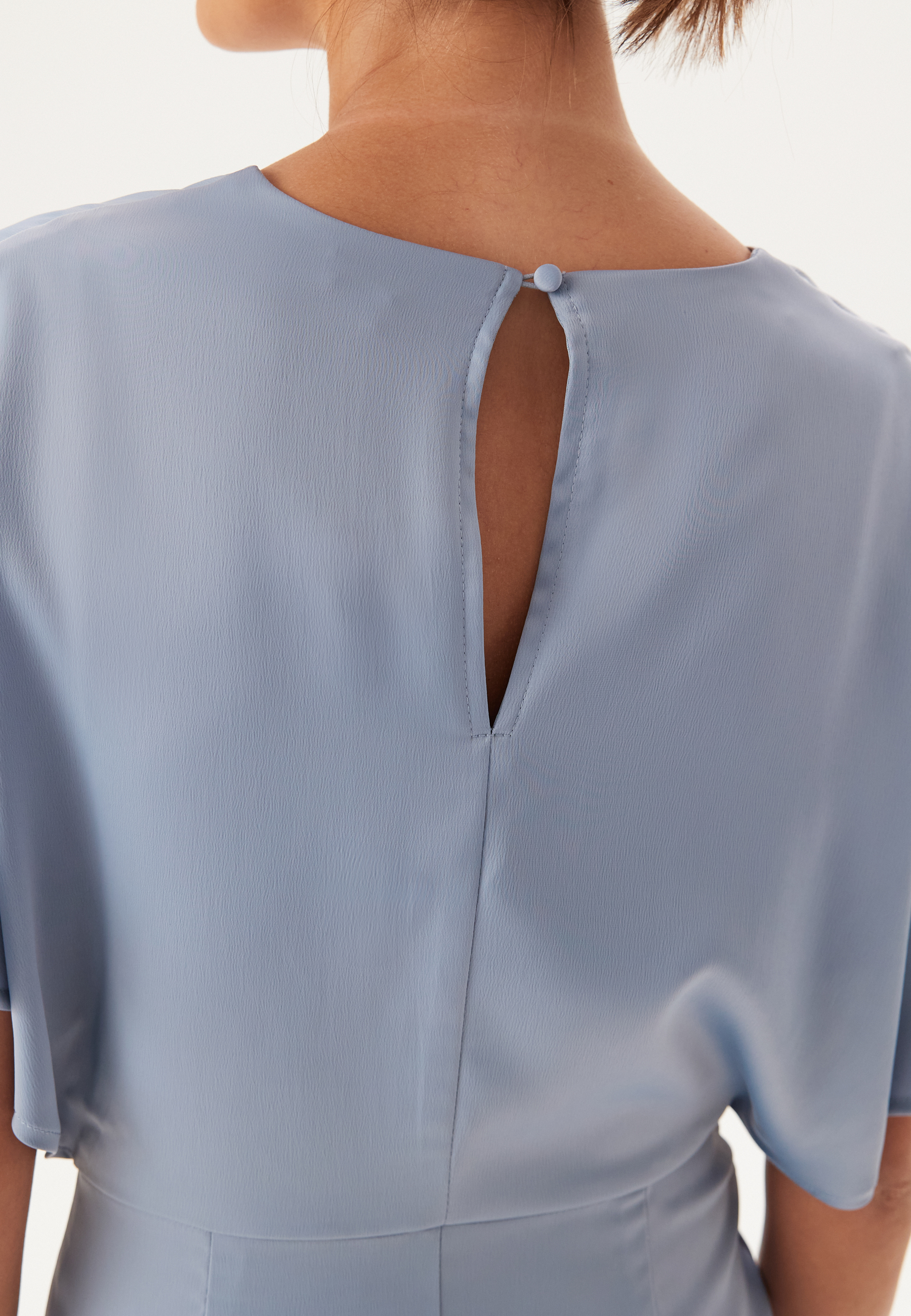 Wrap Satin Midi Dress 4