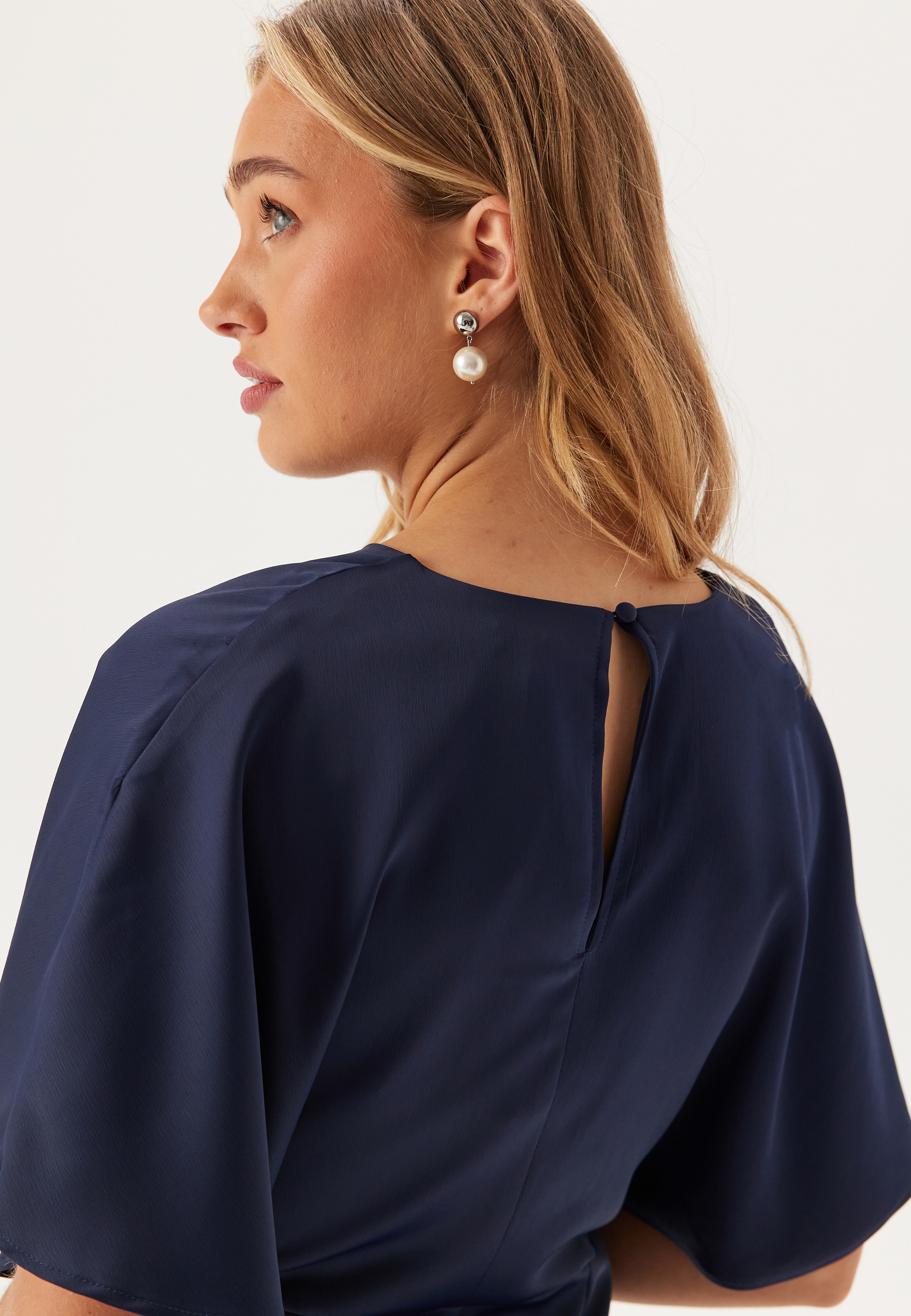 Wrap Satin Midi Dress 9