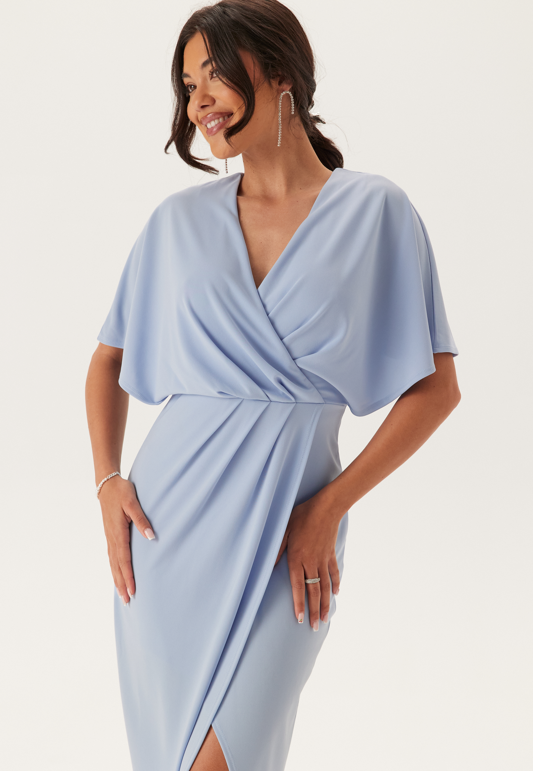 Wrap Slit Maxi Dress 3
