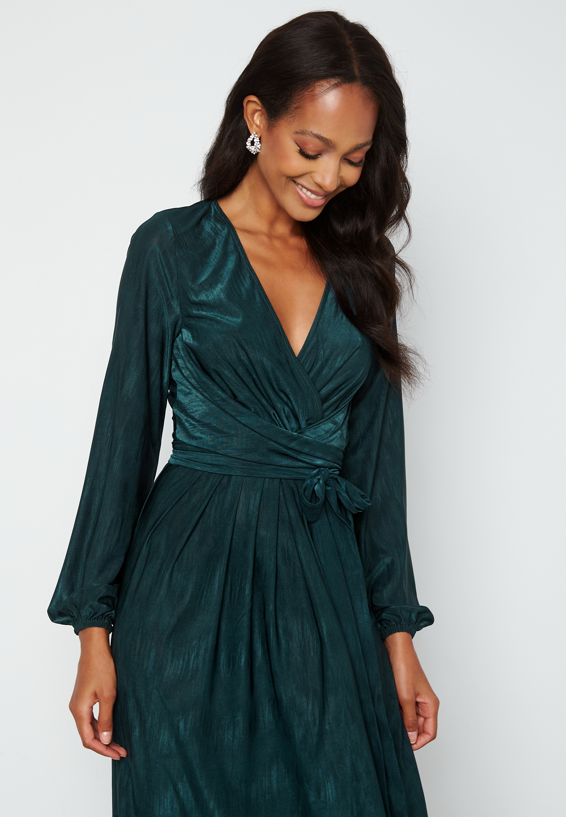 Wrap Tie Midi Dress 2
