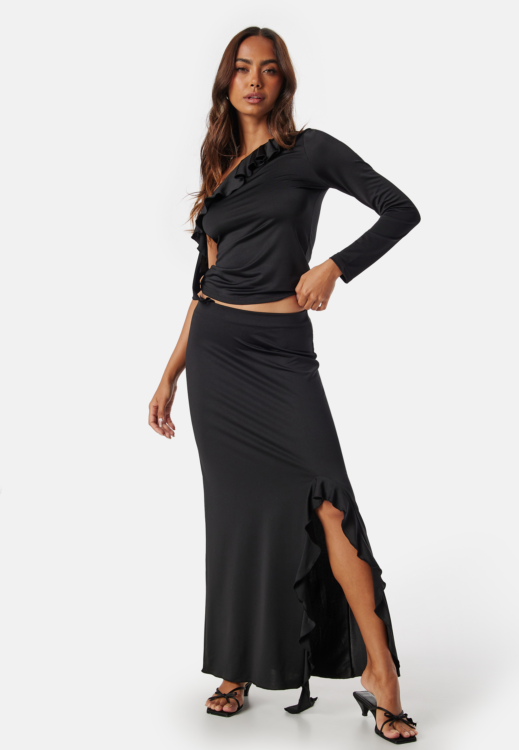 One Shoulder Frill Top 2
