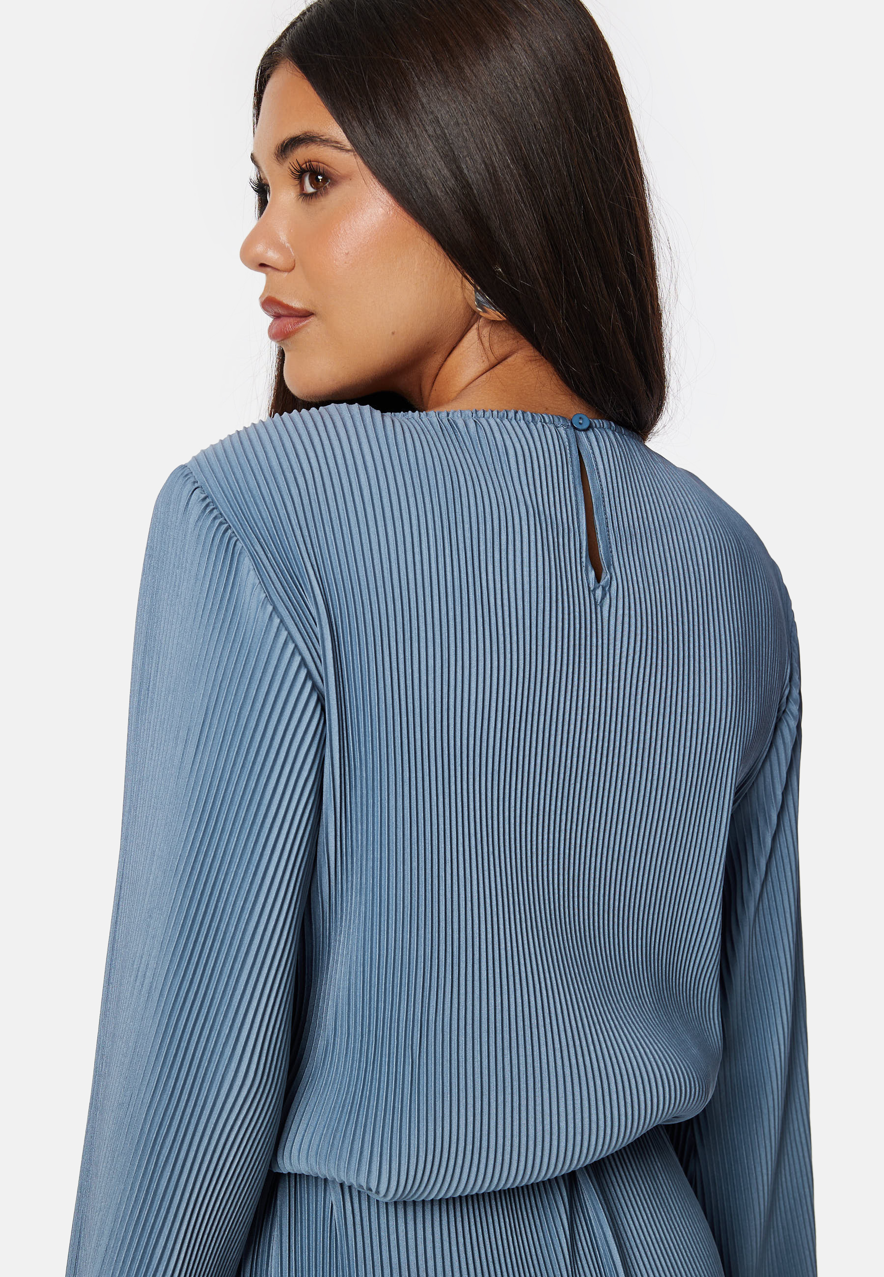 Pleated Tie Midi Dress 3