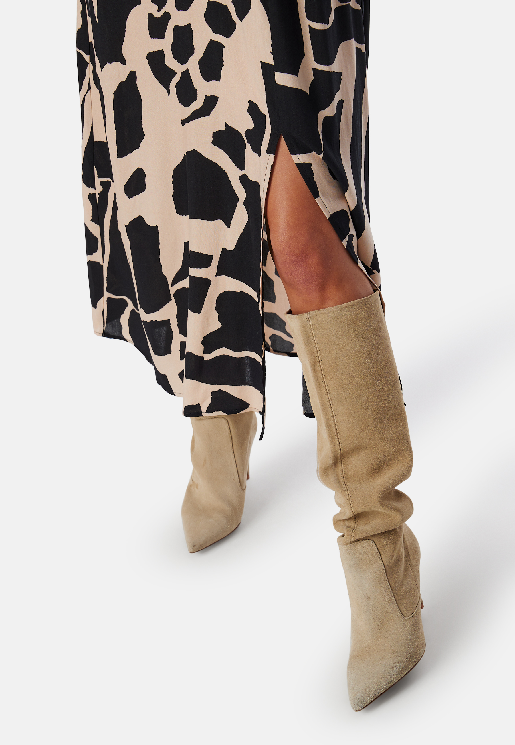 Puff Sleeve Midi Dress 3