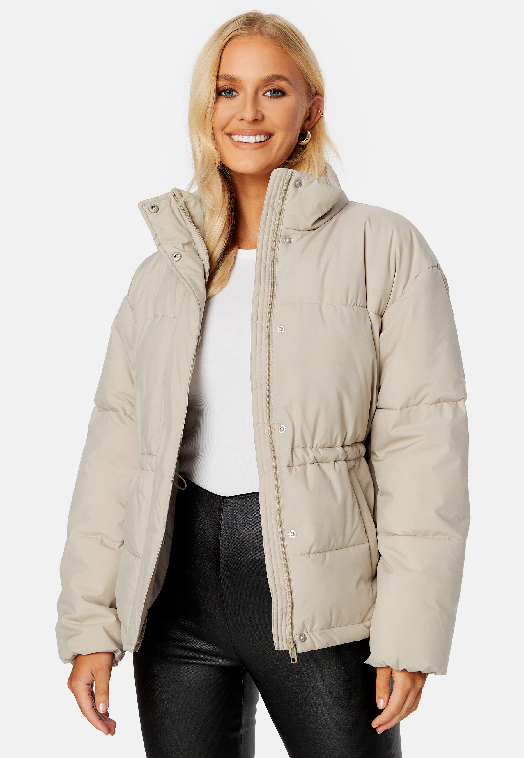 Rahima Drawstring Waist Puffer Jacket