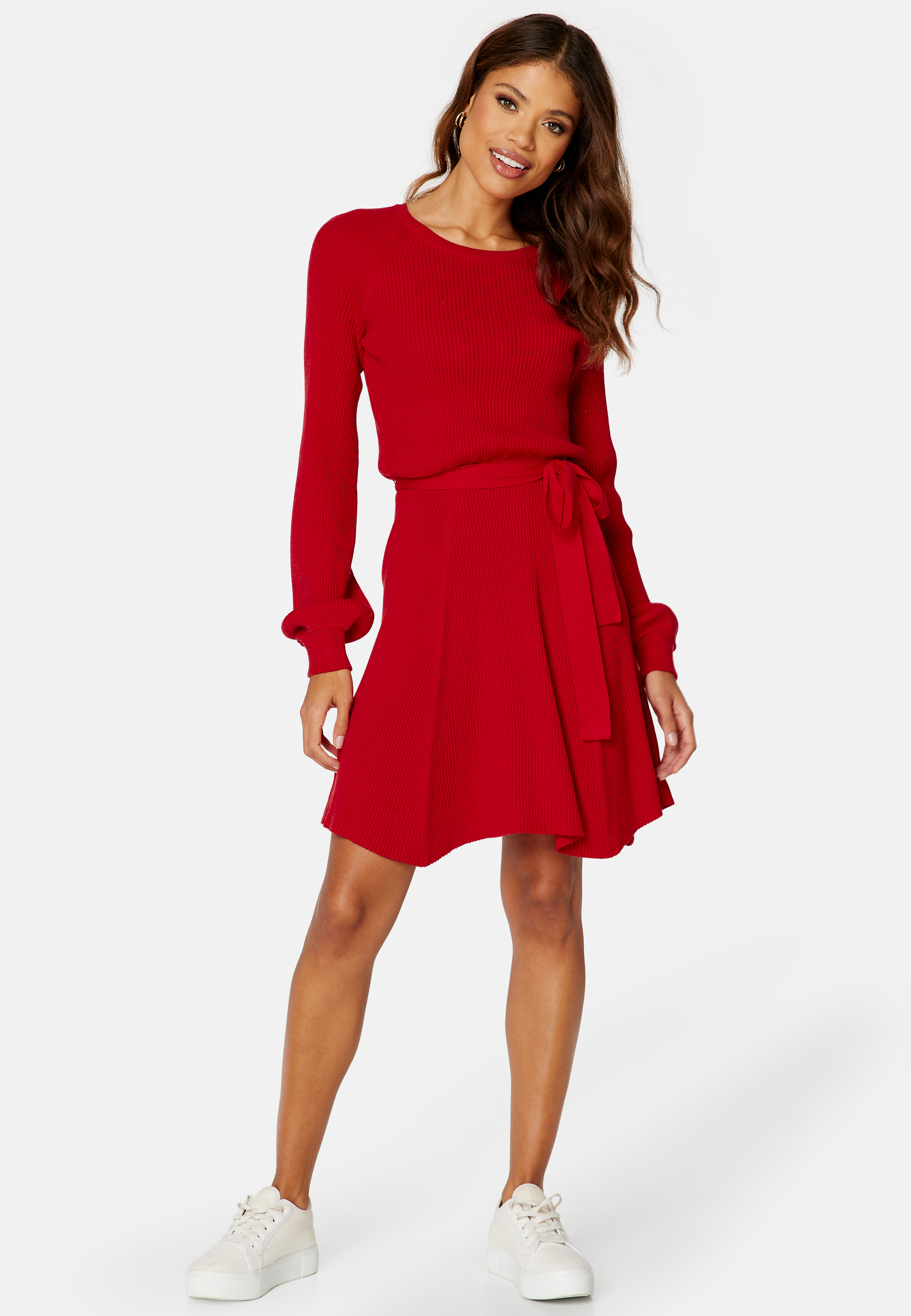 Rib Knitted Skater Dress 2