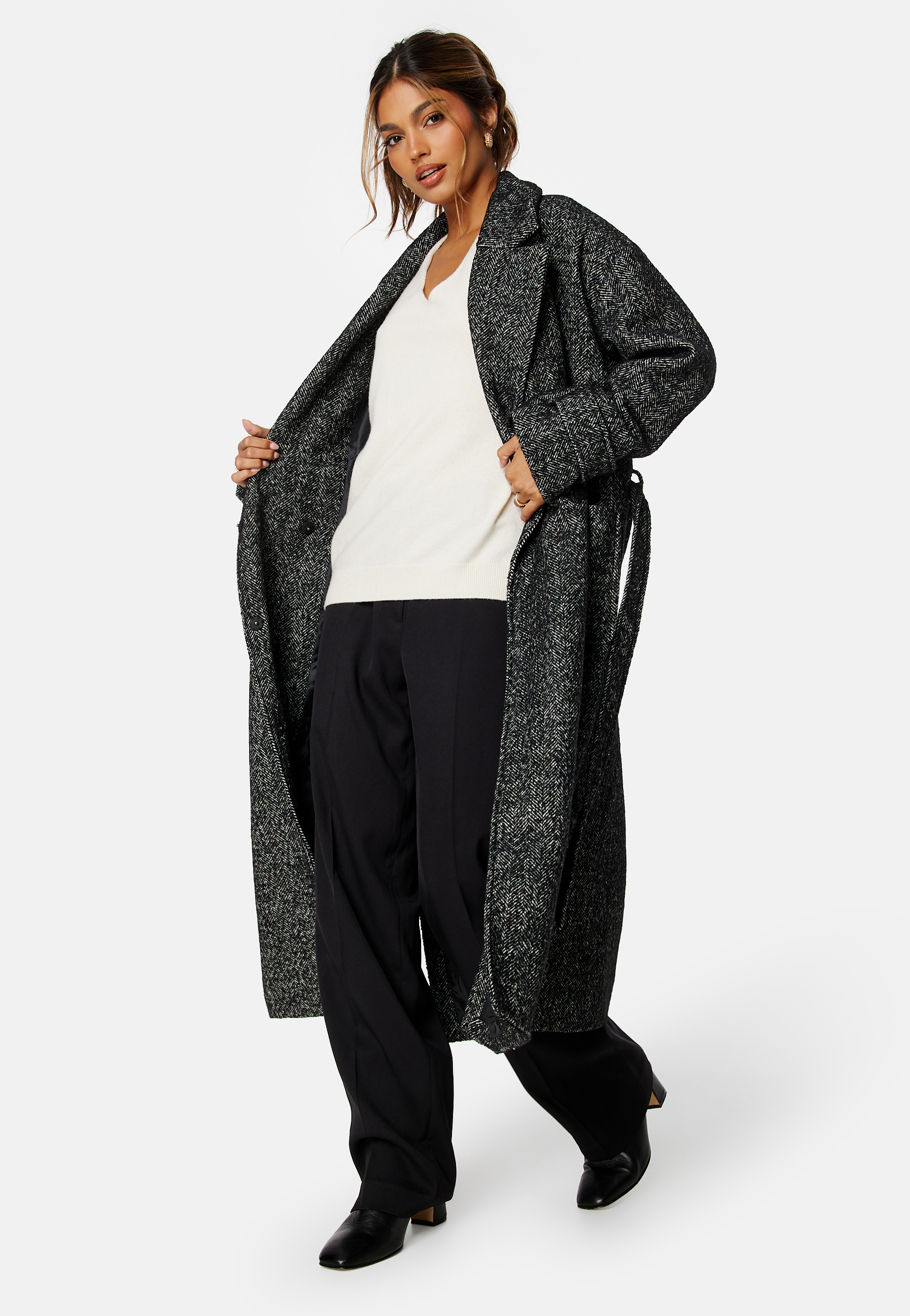 Rue Oversized Wool Blend Coat 4