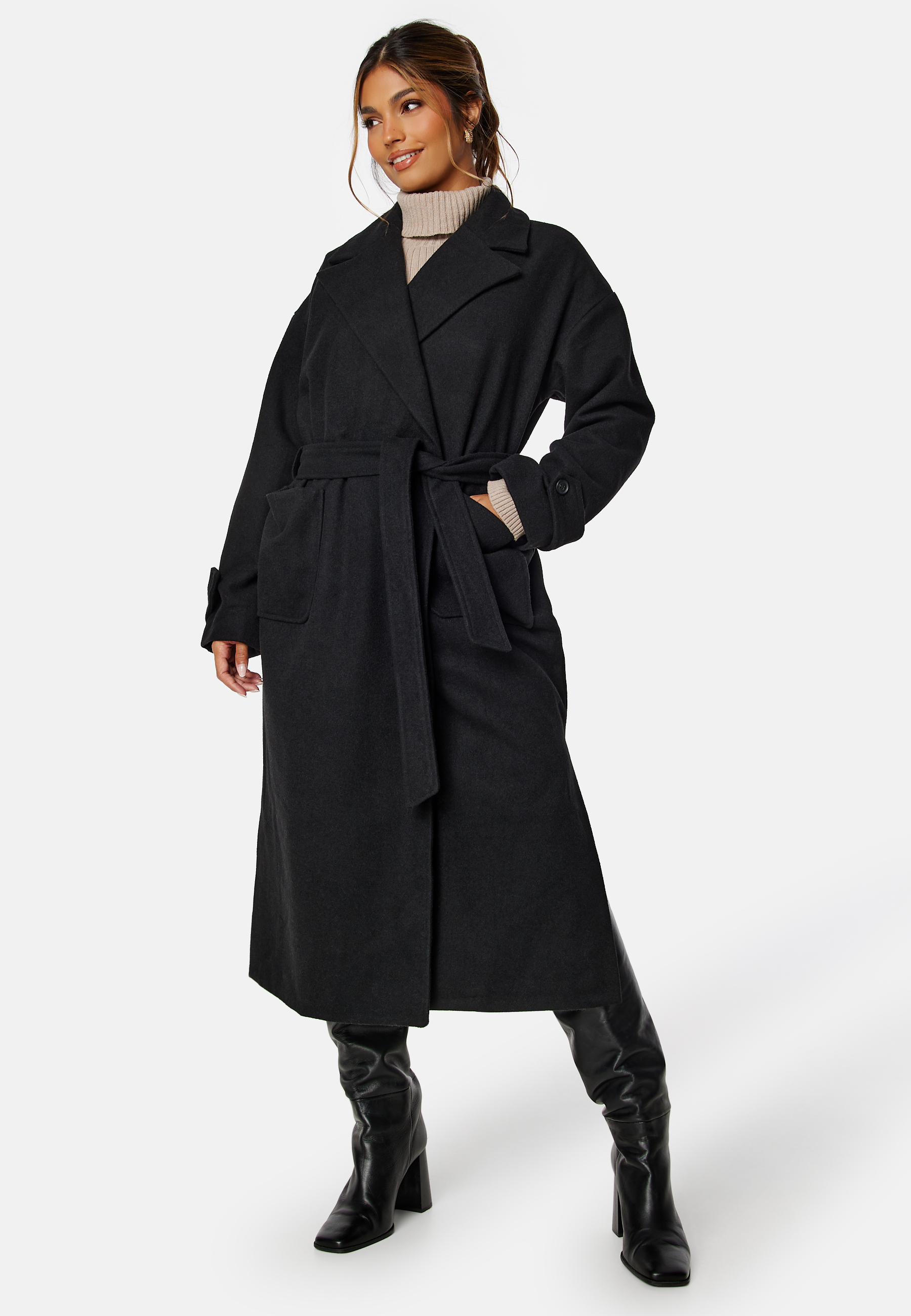 Rue Oversized Wool Blend Coat 5