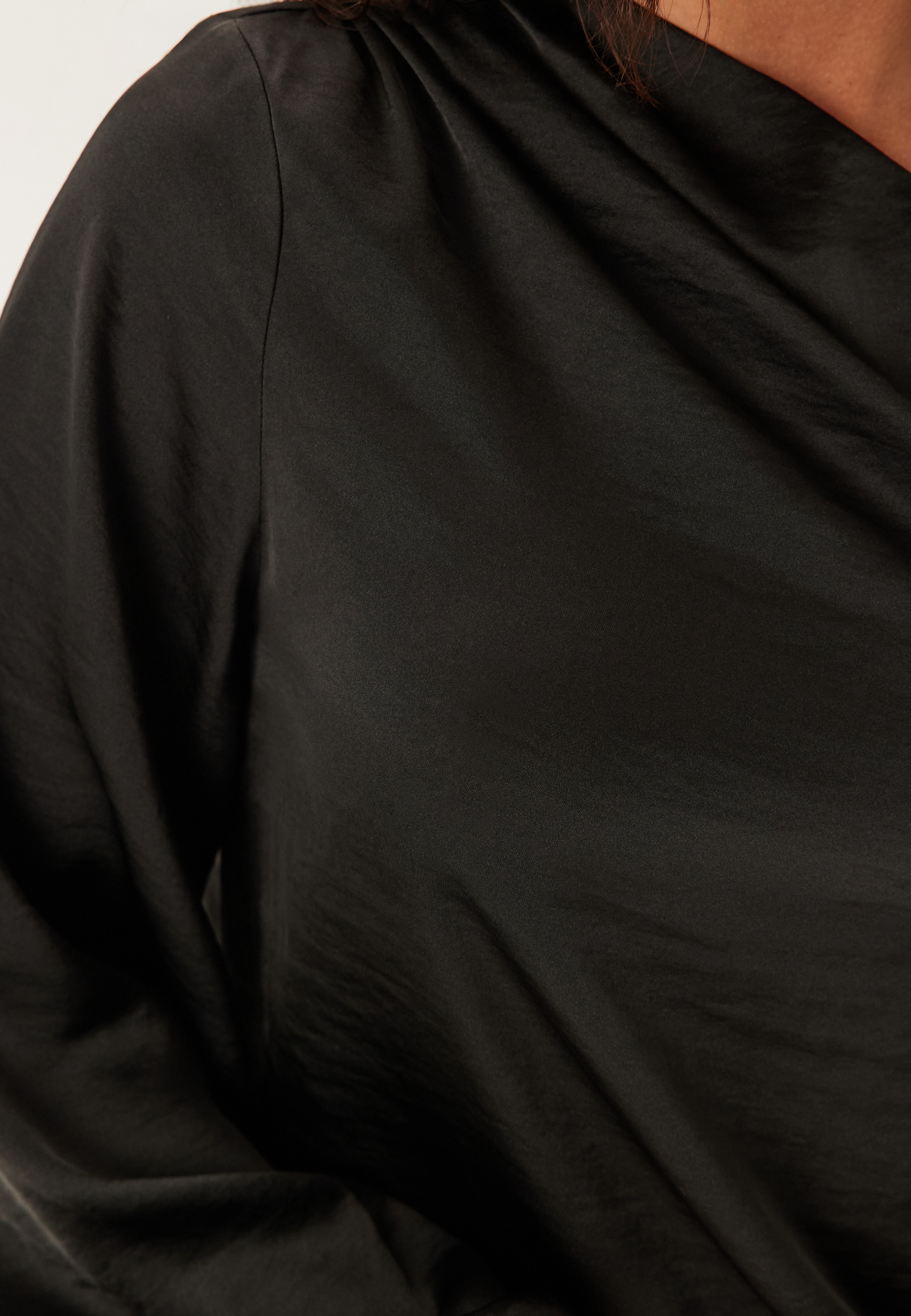 Satin One Shoulder Blouse 3