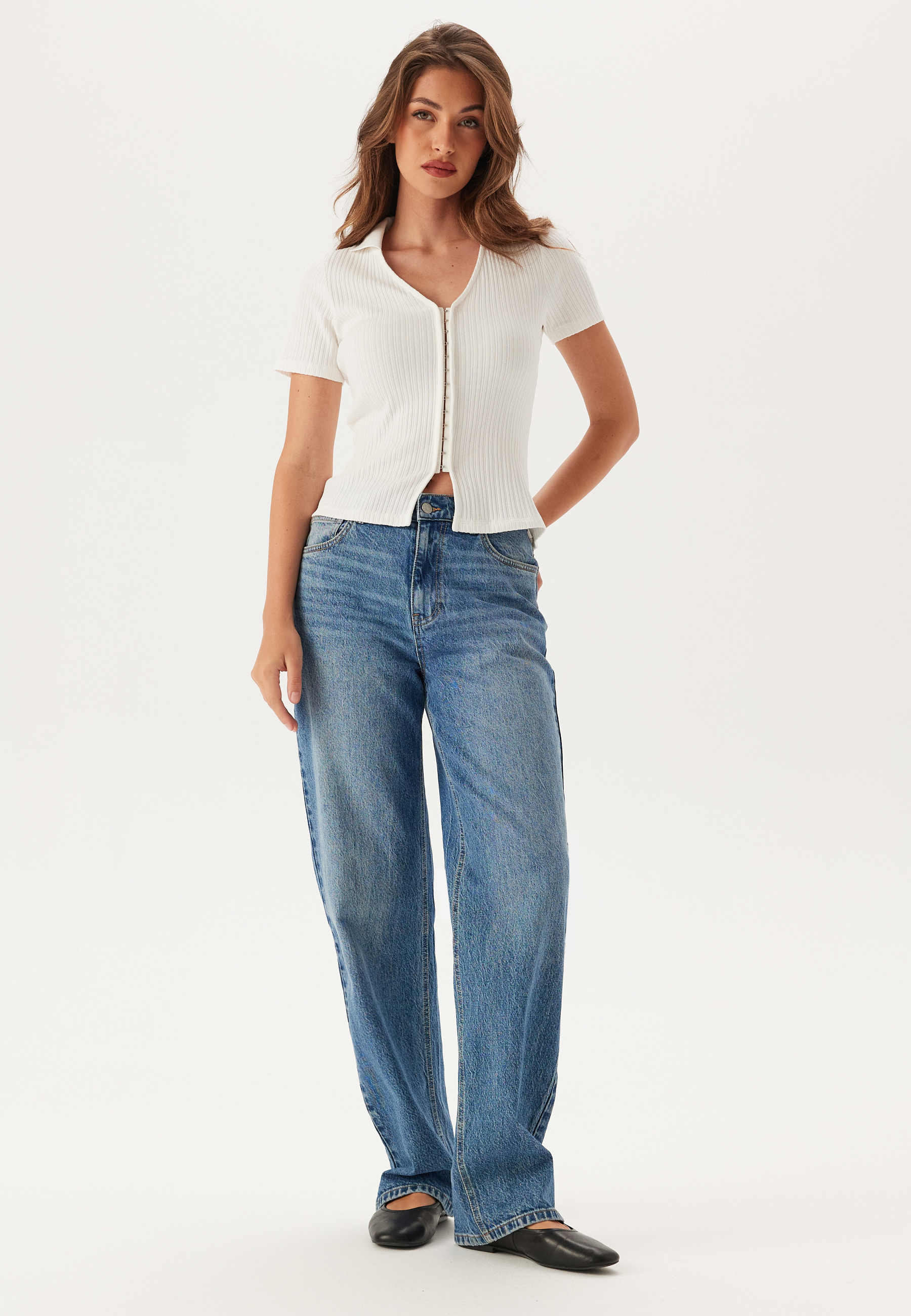 Short Sleeve Collar Top 2