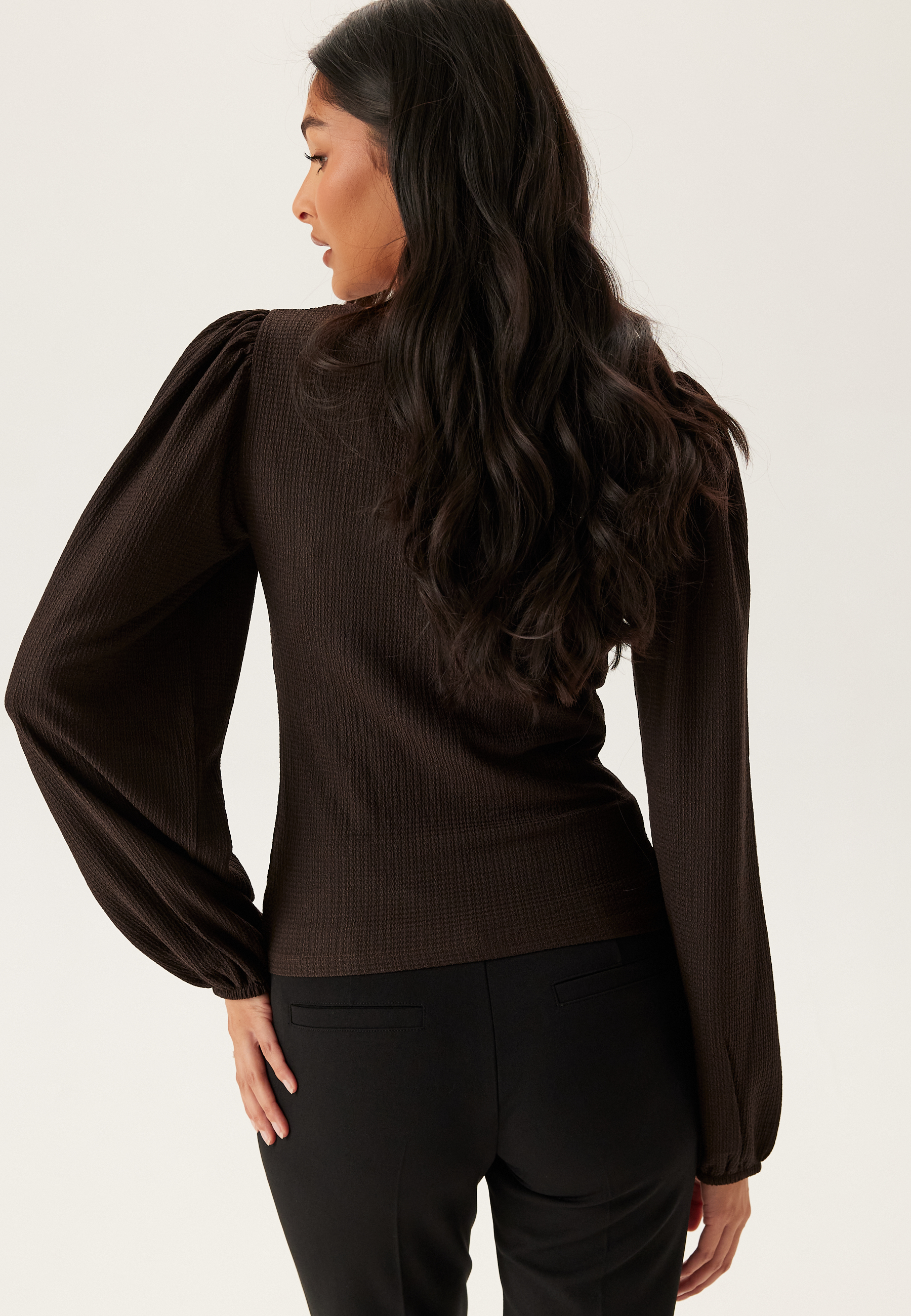 Square Neck Balloon Sleeve Top 2