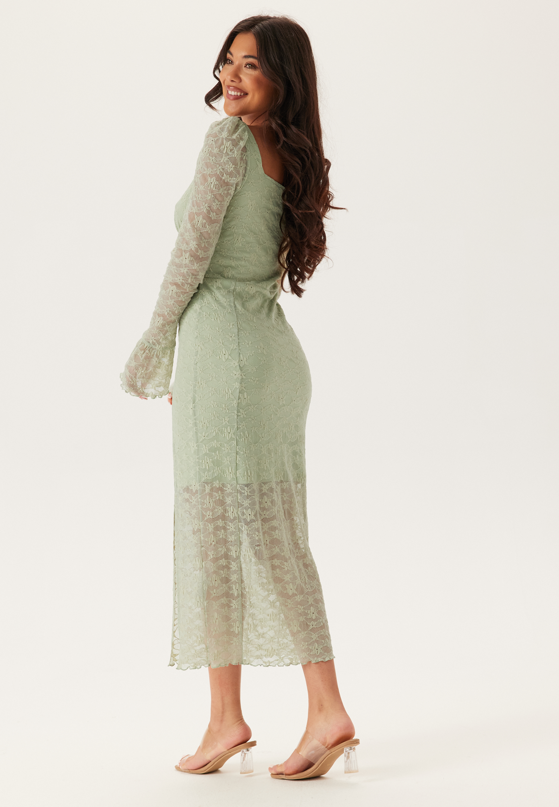 Square Neck Lace Dress 2