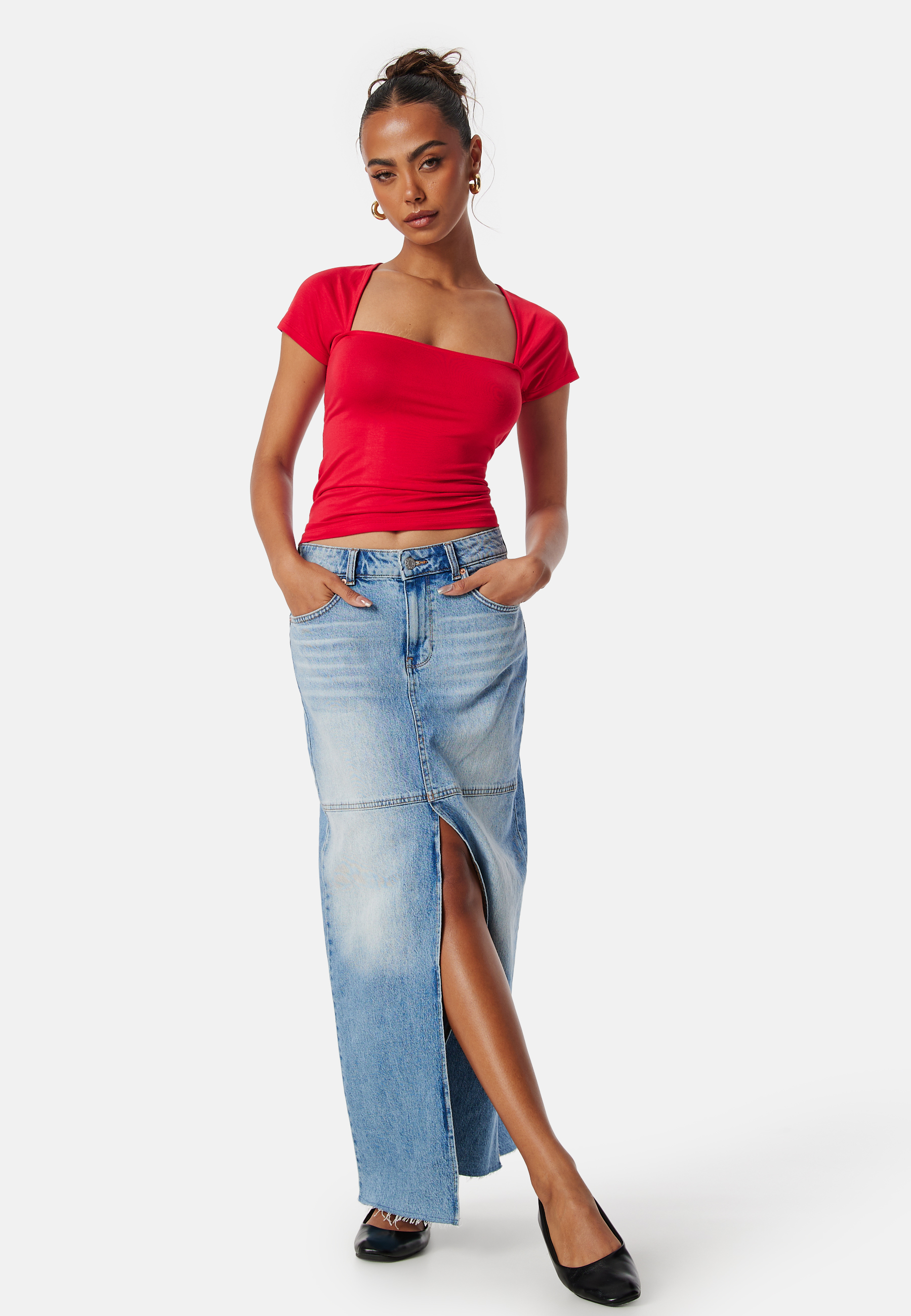 Square Neck Short Sleeve Top 2