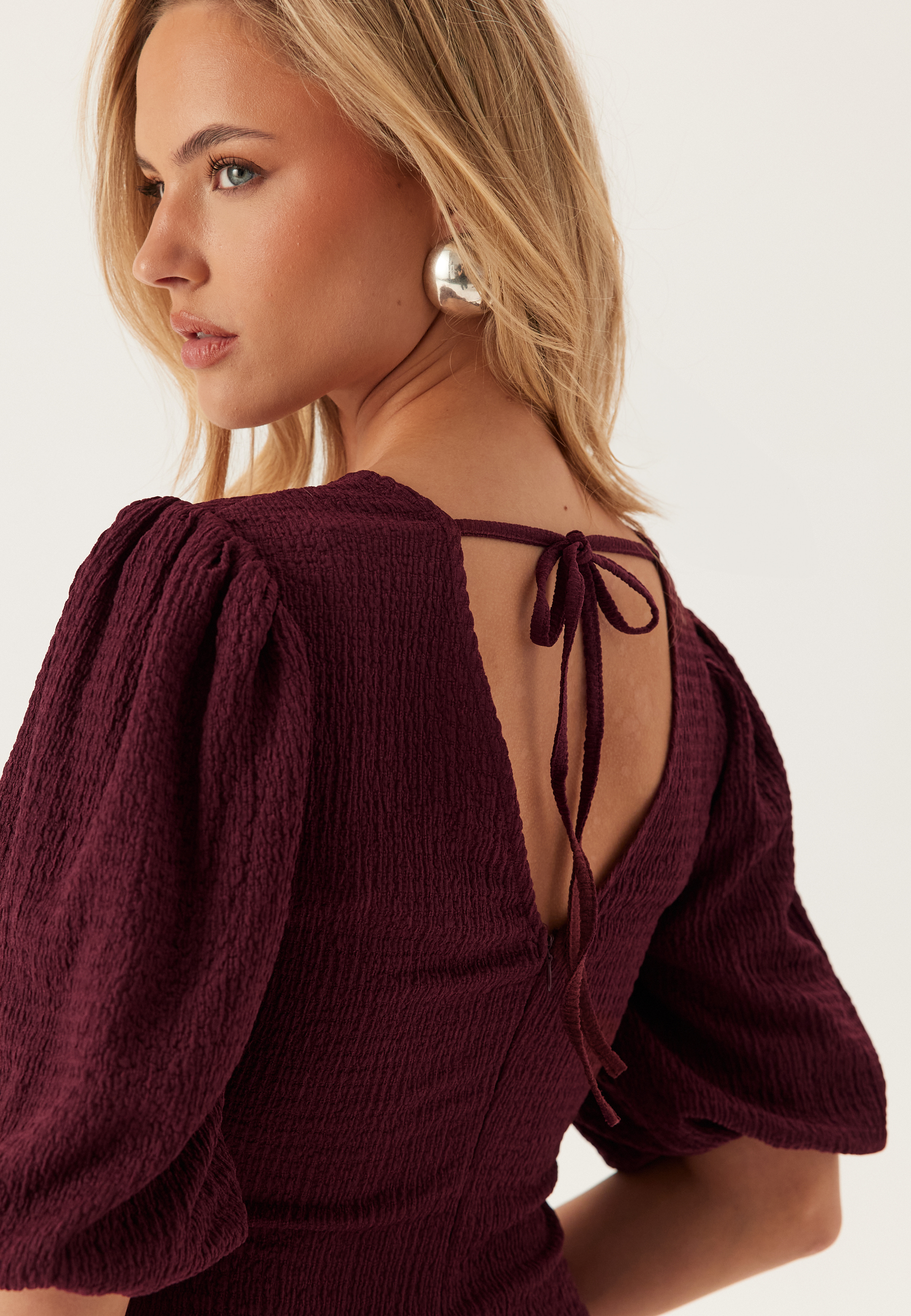 Structure Puff Sleeve Dress 4