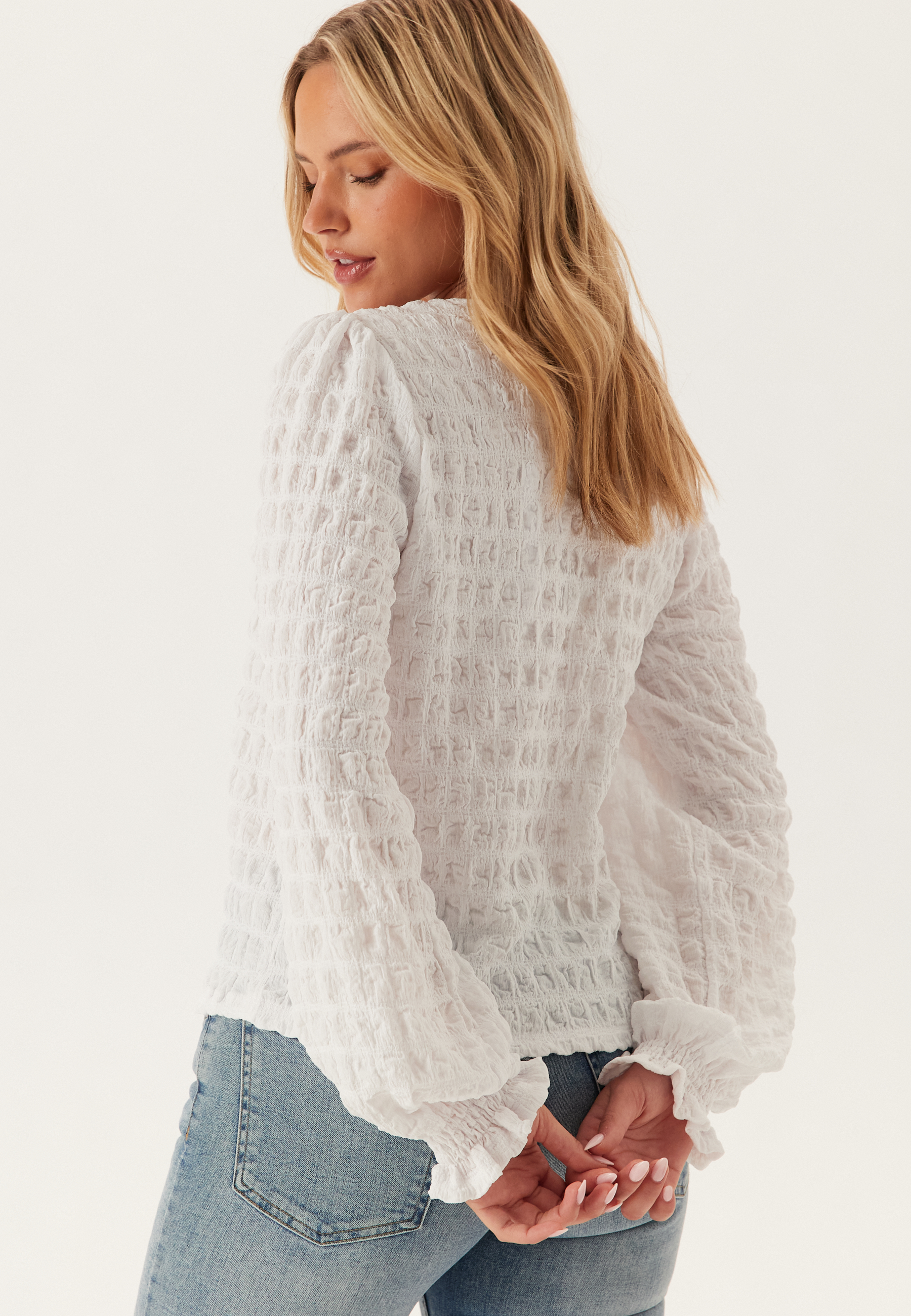 Structure Puff Sleeve Top 2