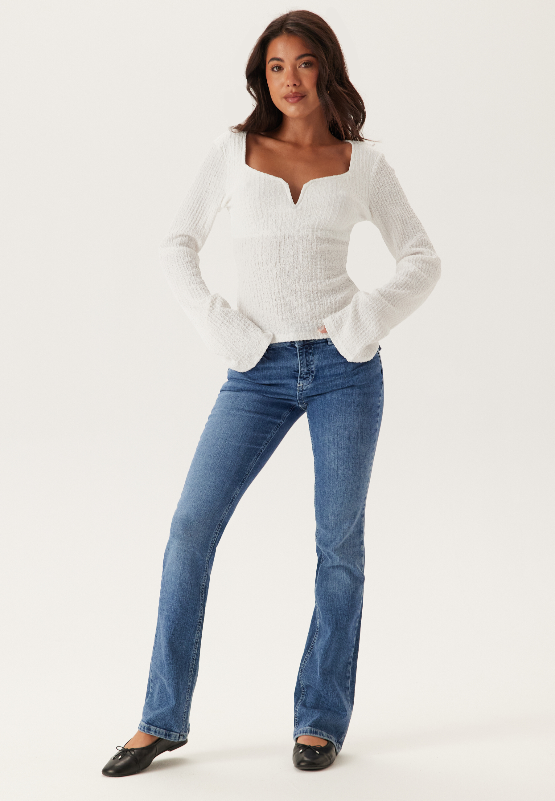 Structured V-Neck Top 3