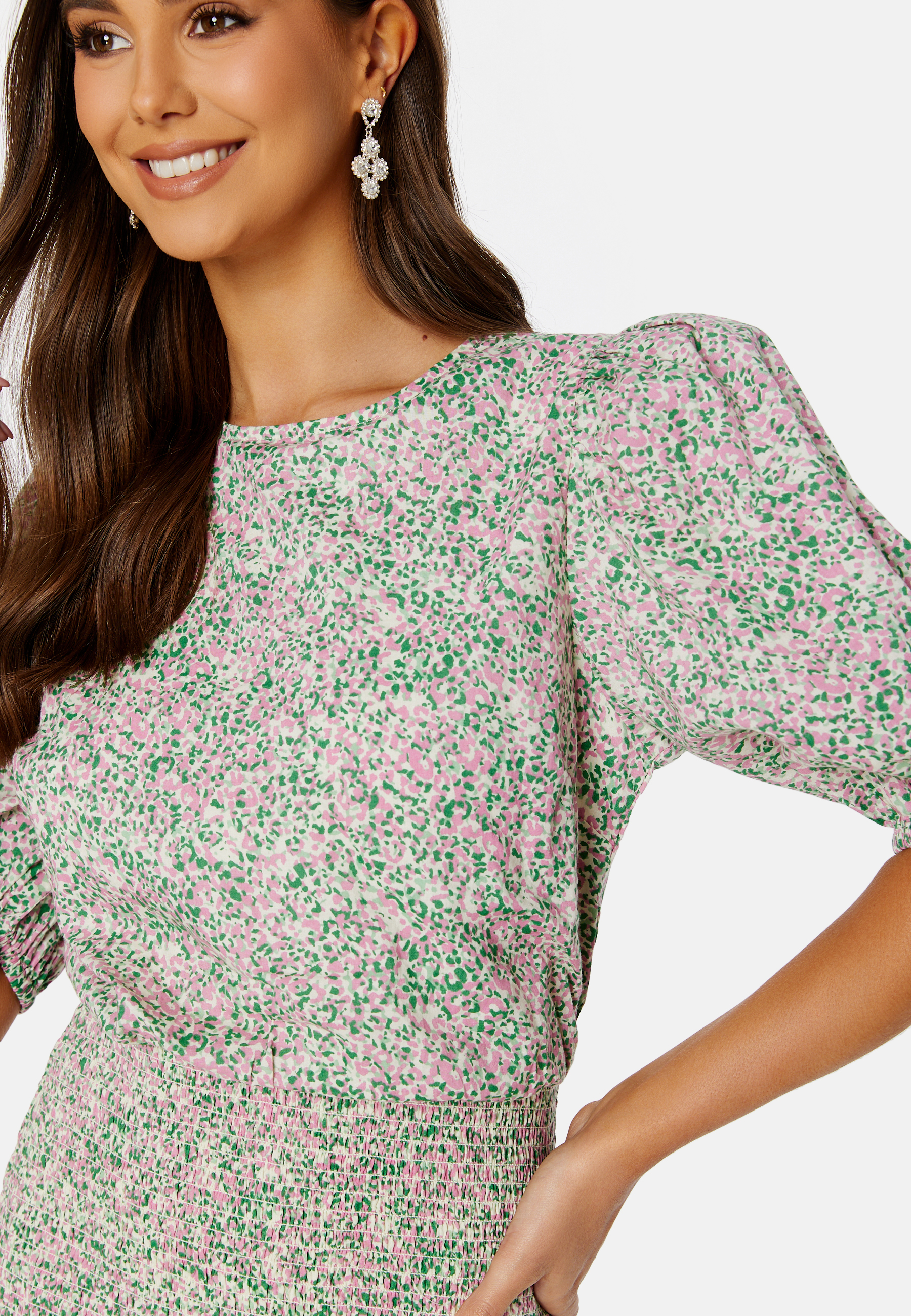 Summer Luxe Patterned Smock Dress 2
