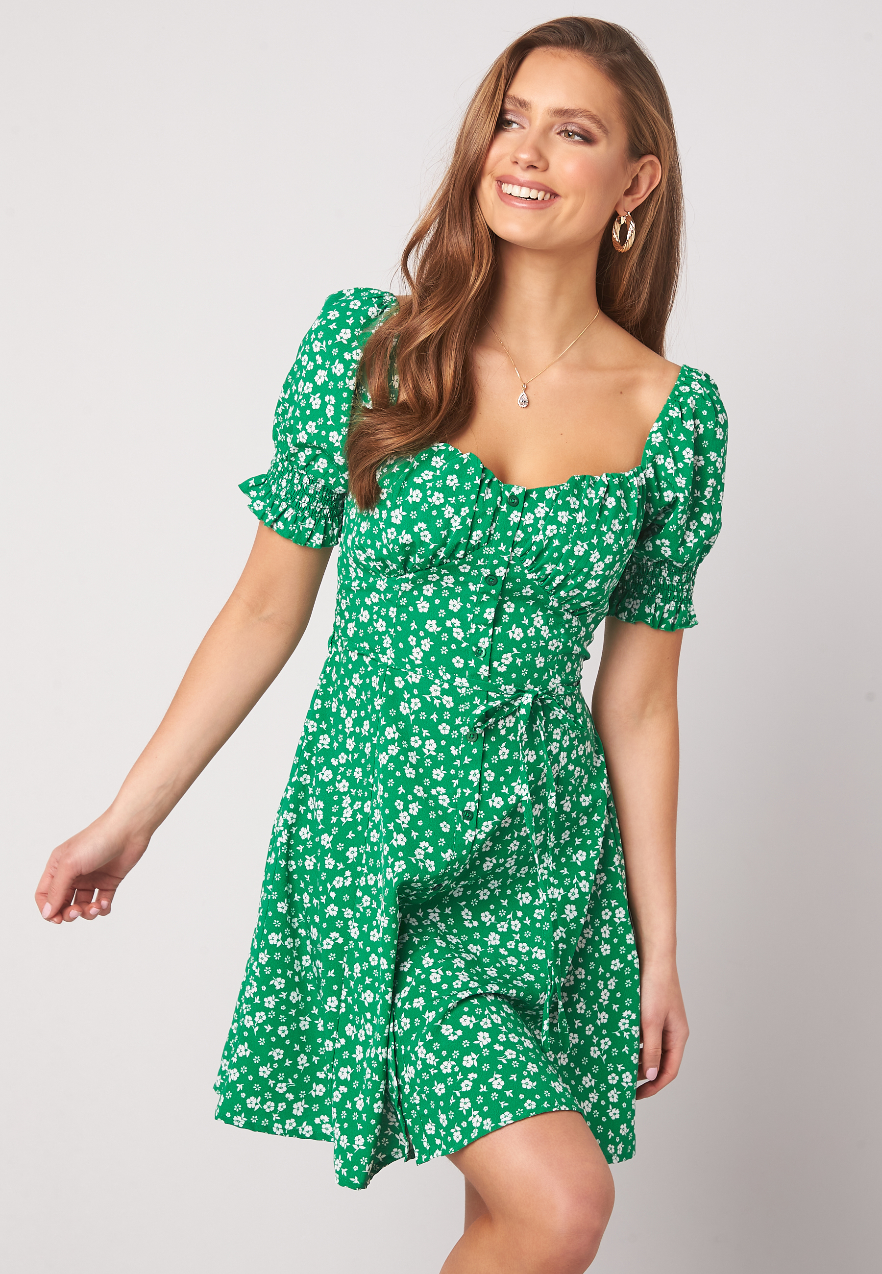 Violie puff sleeve dress