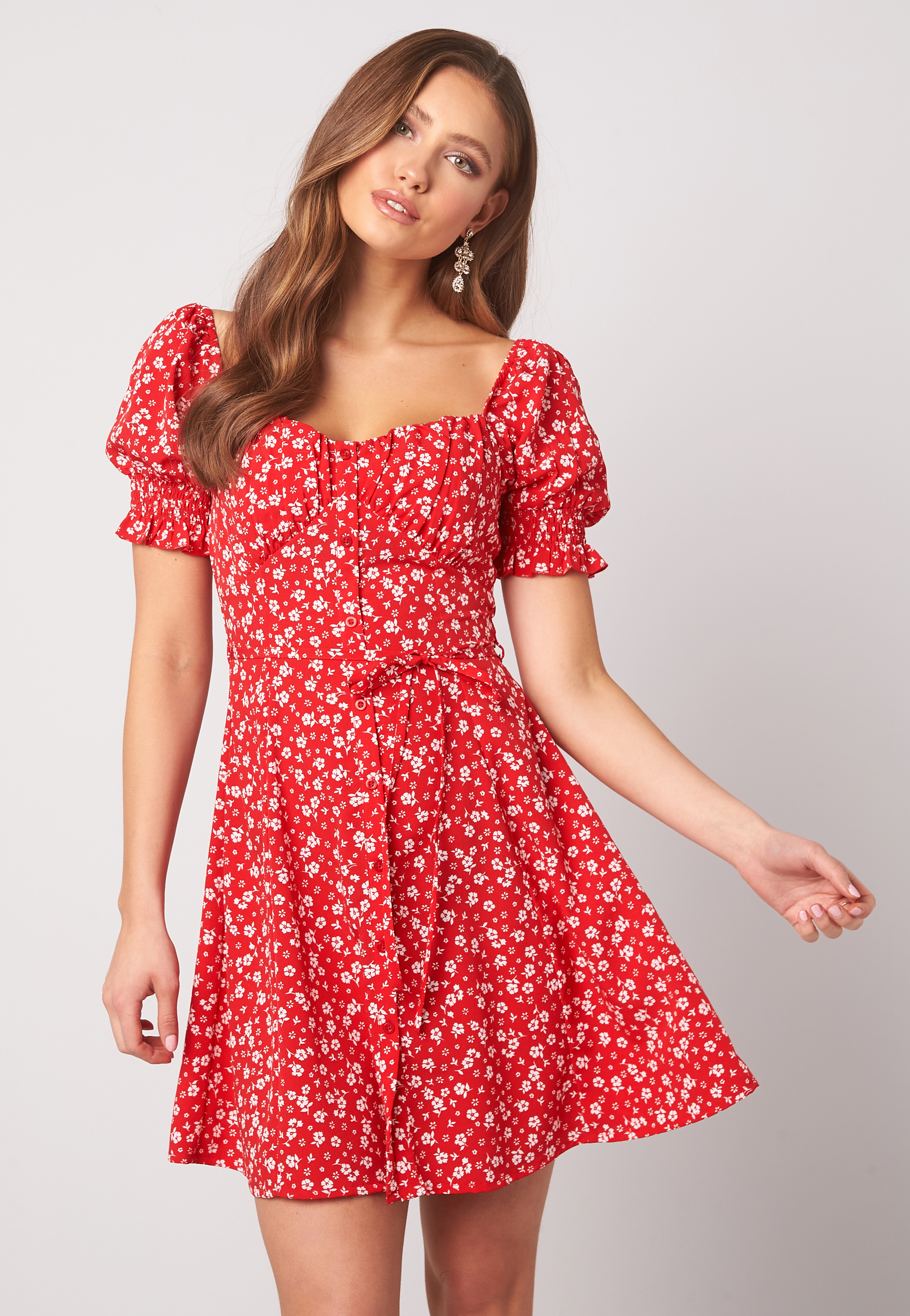 Violie puff sleeve dress