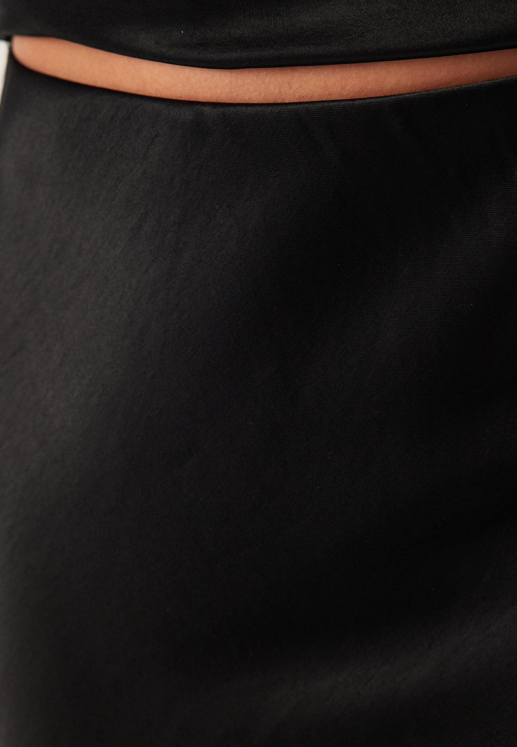 Viscose Satin Lace Skirt 4