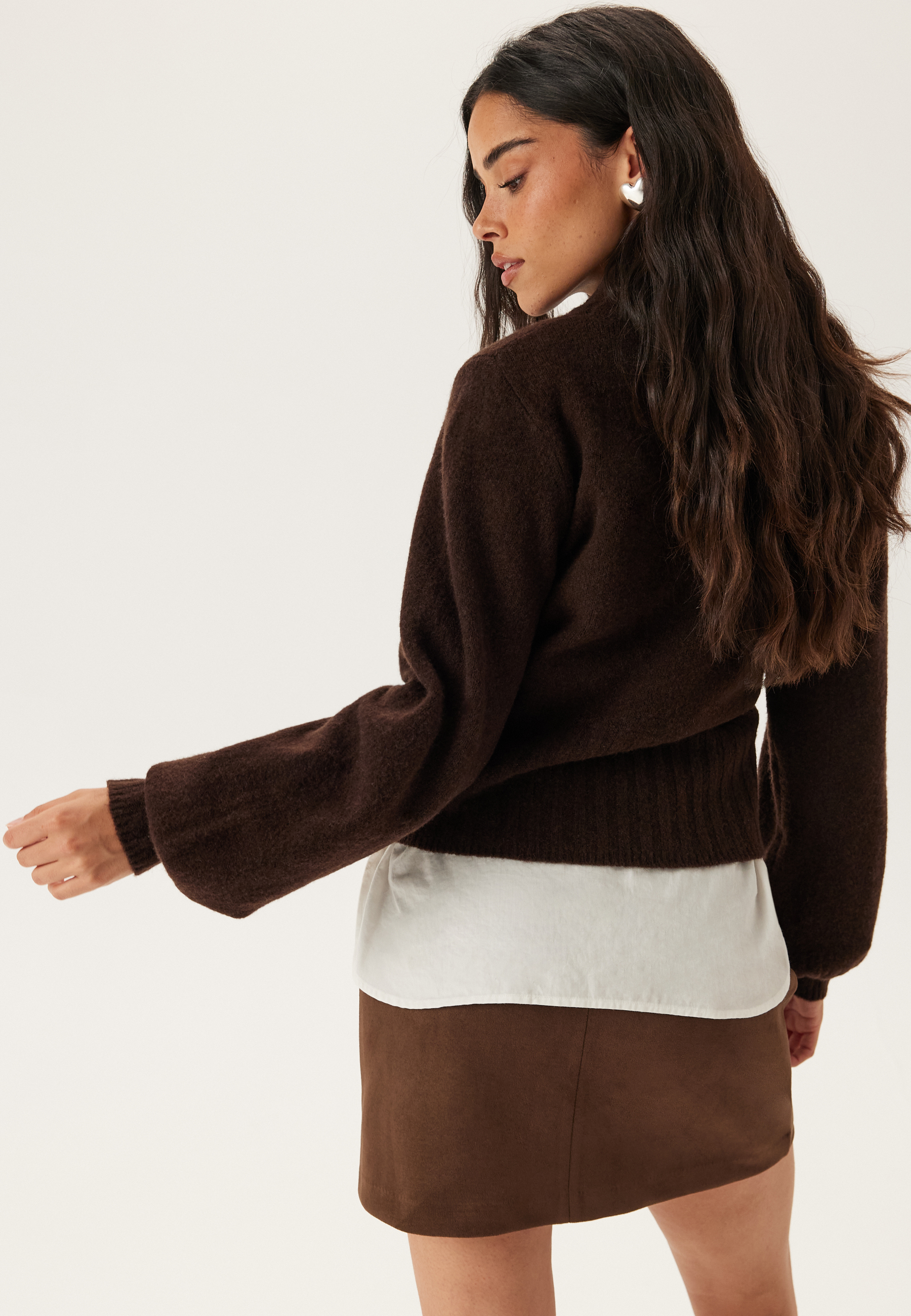 Volume Sleeve Knitted Sweater 2