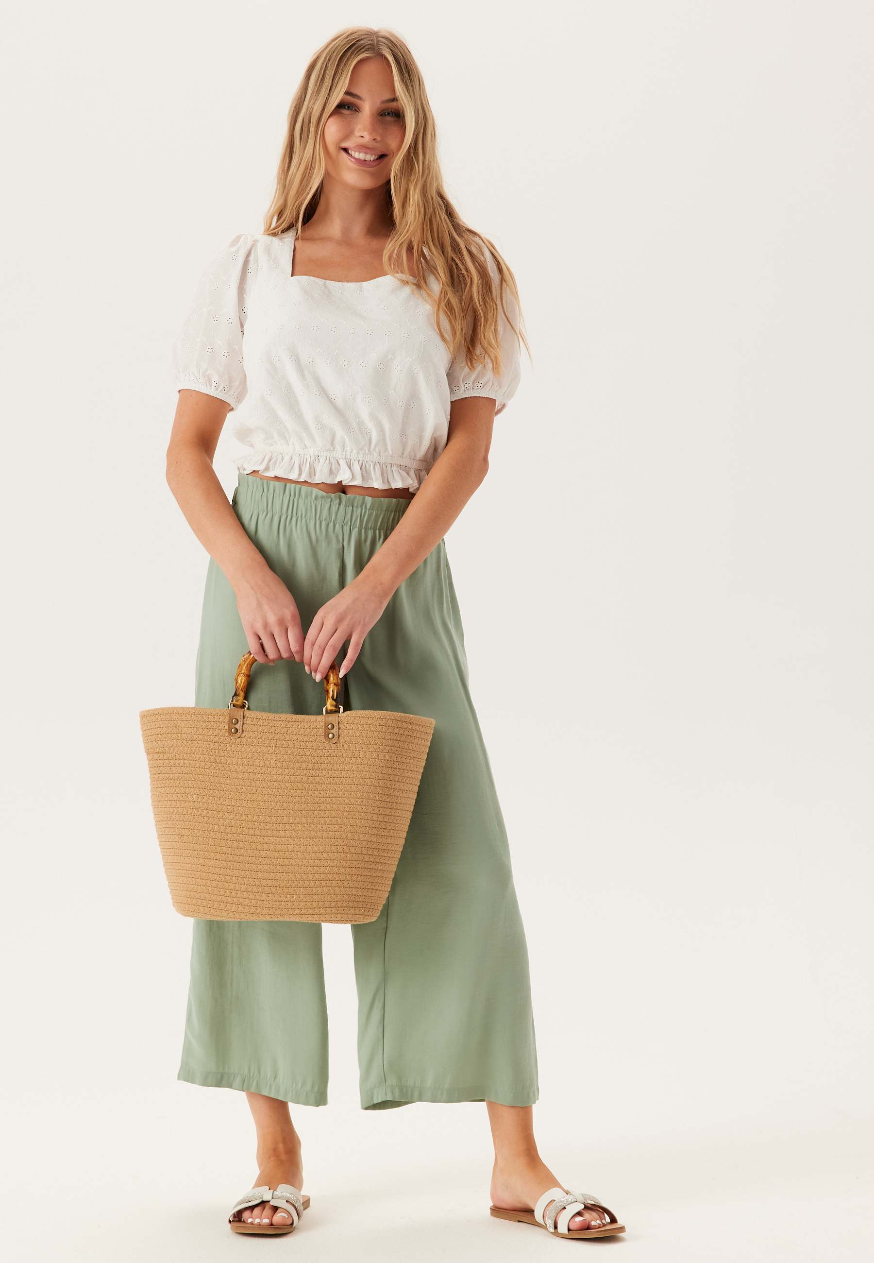 Wide Ankle Modal Trousers