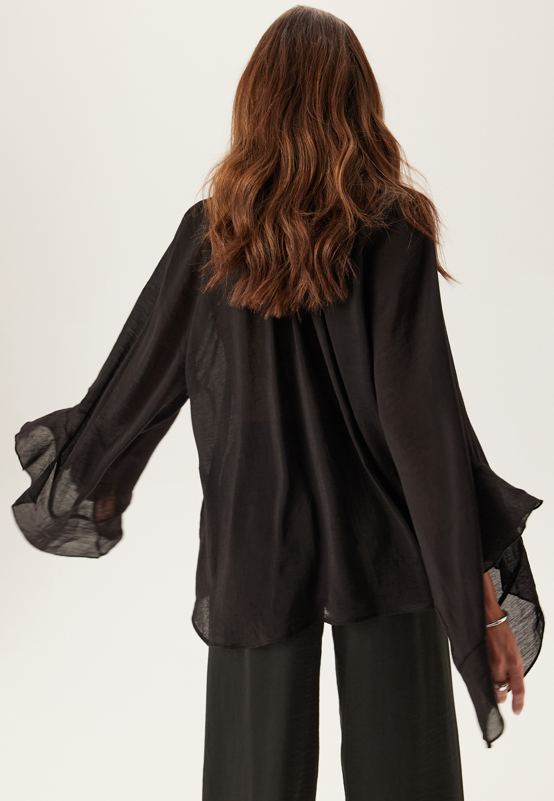 Wide Sleeve Bow Blouse 2