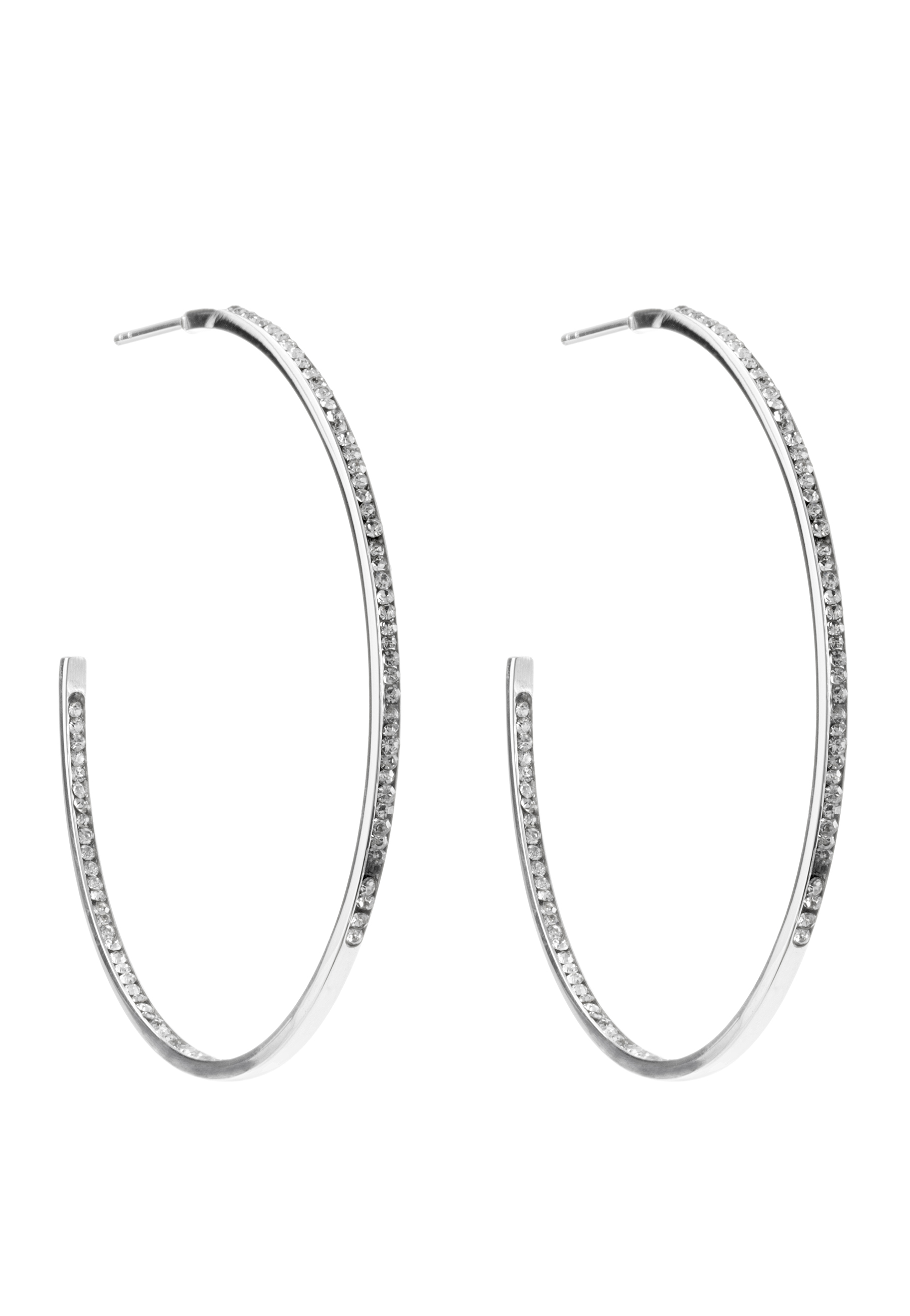 Celine Crystal Hoops 50 mm