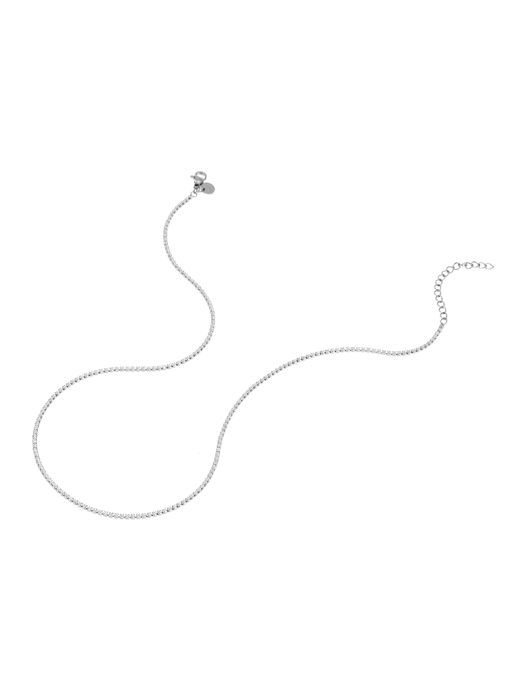 Cloé Tennisnecklace Steel 2