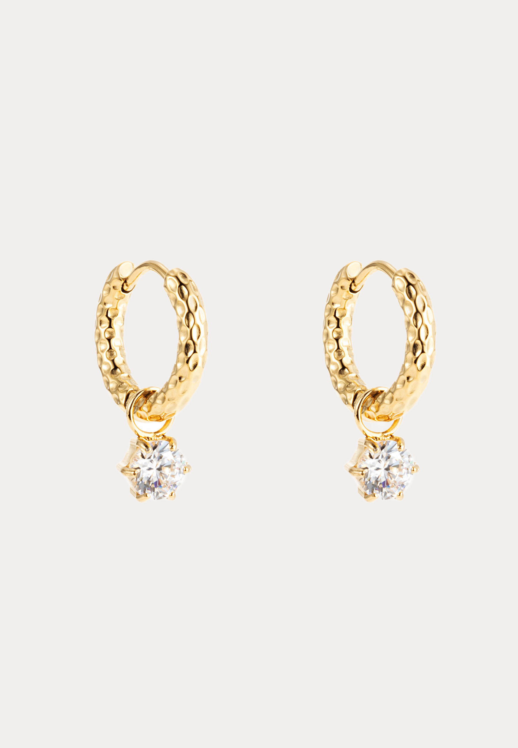 Como Hoop Earring Crystal 2