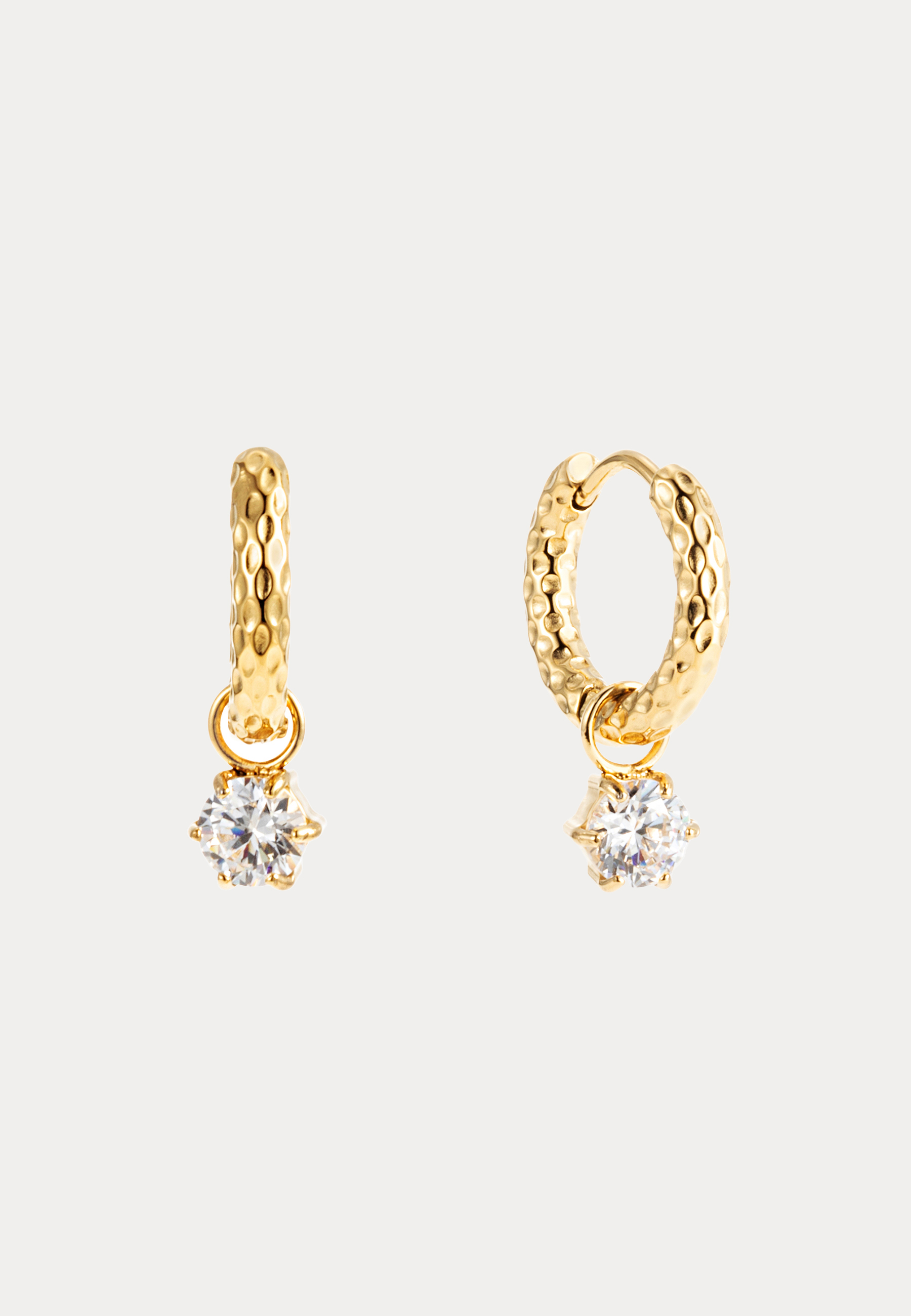 Como Hoop Earring Crystal 3
