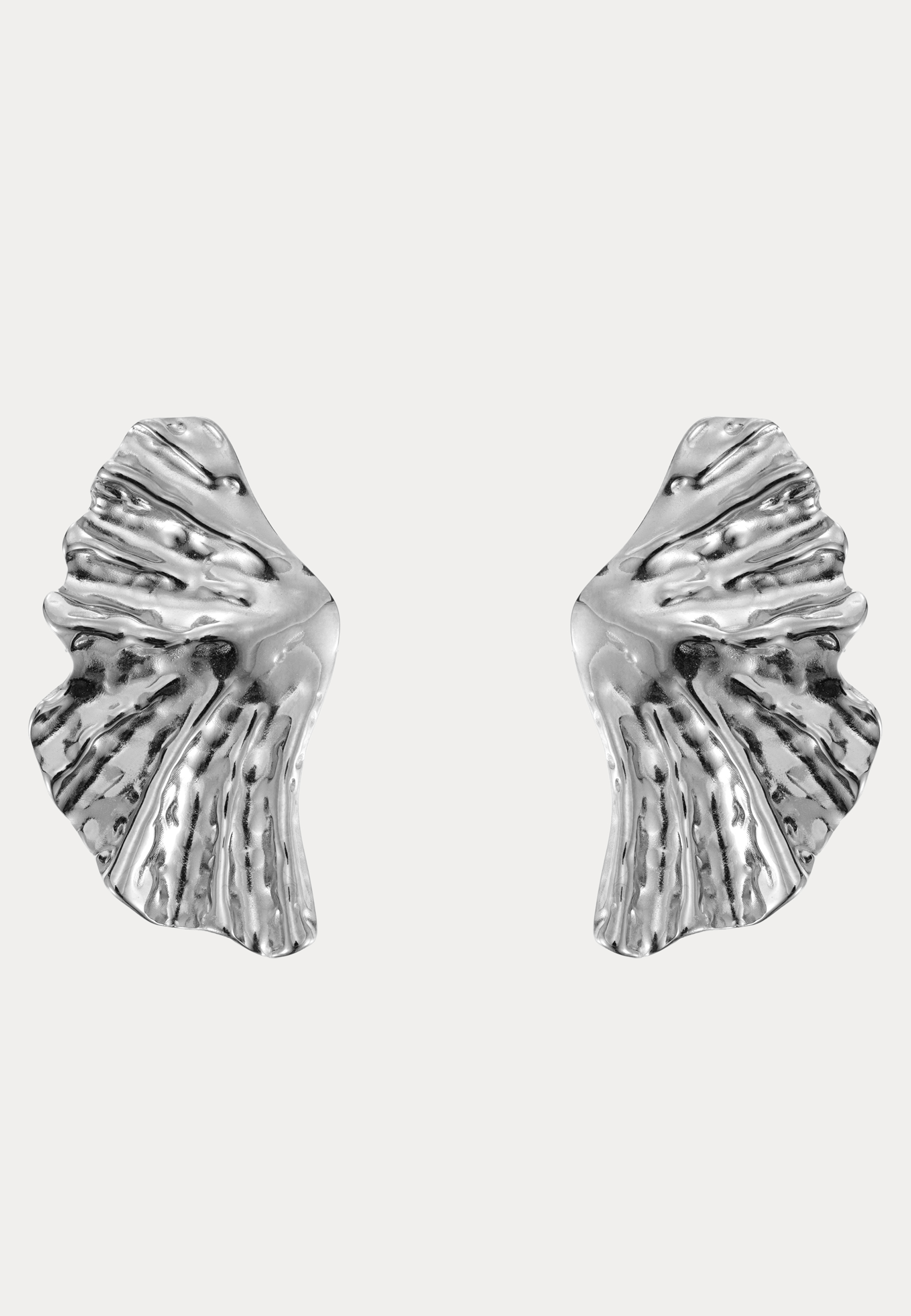 Feather Earring Steel 2