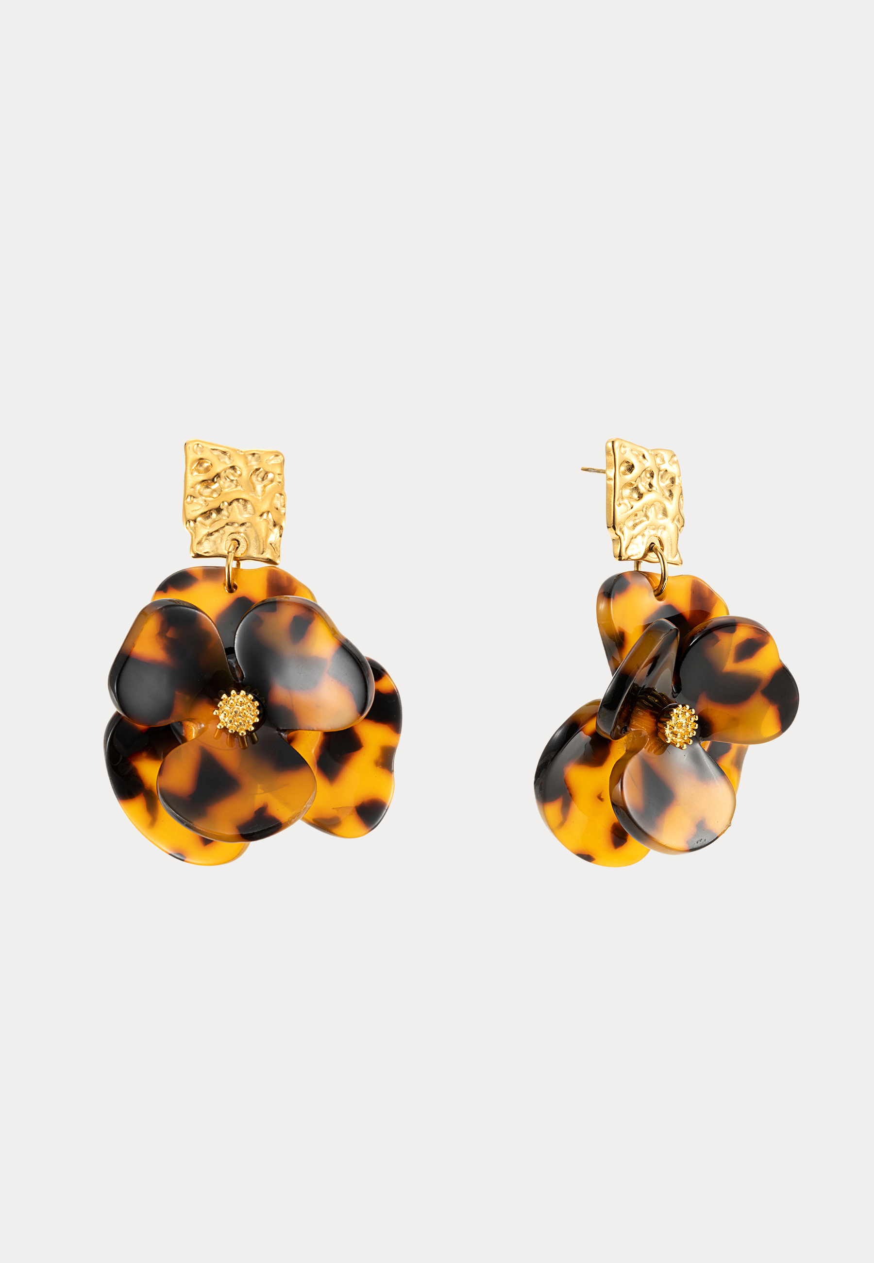 Flower Dream Earring Leopard 2