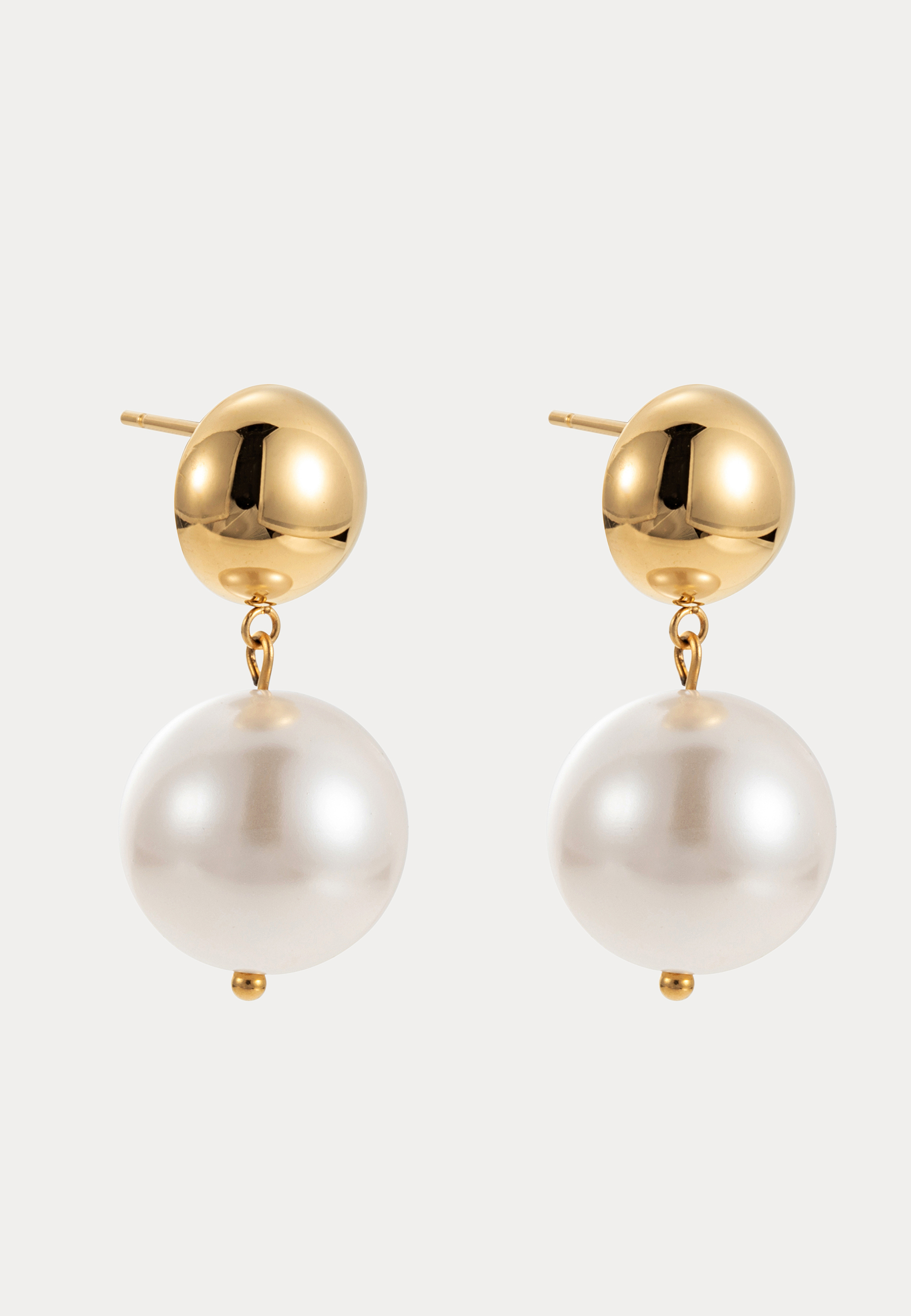 Jolie Pearl Earring, Gold 2